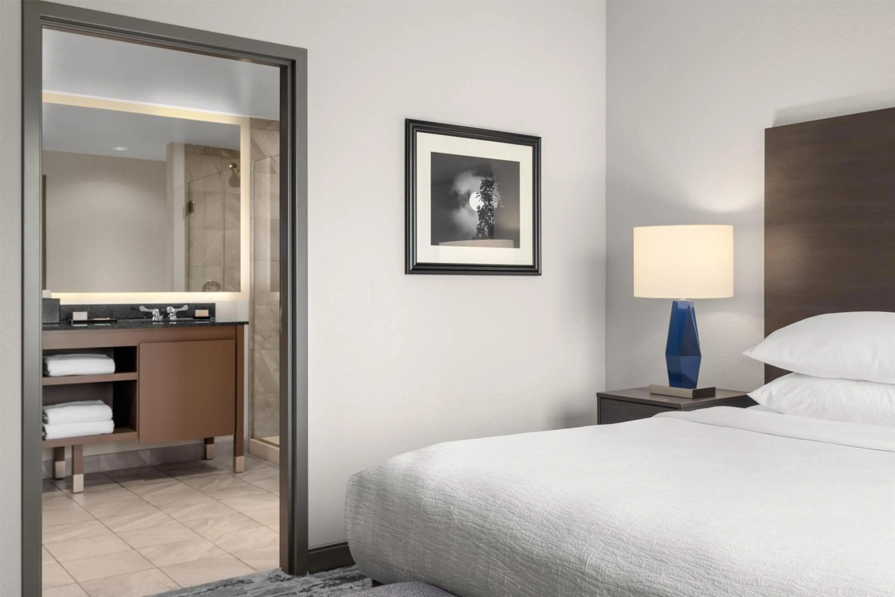 Bed in Embassy Suites Charlotte/Ayrsley