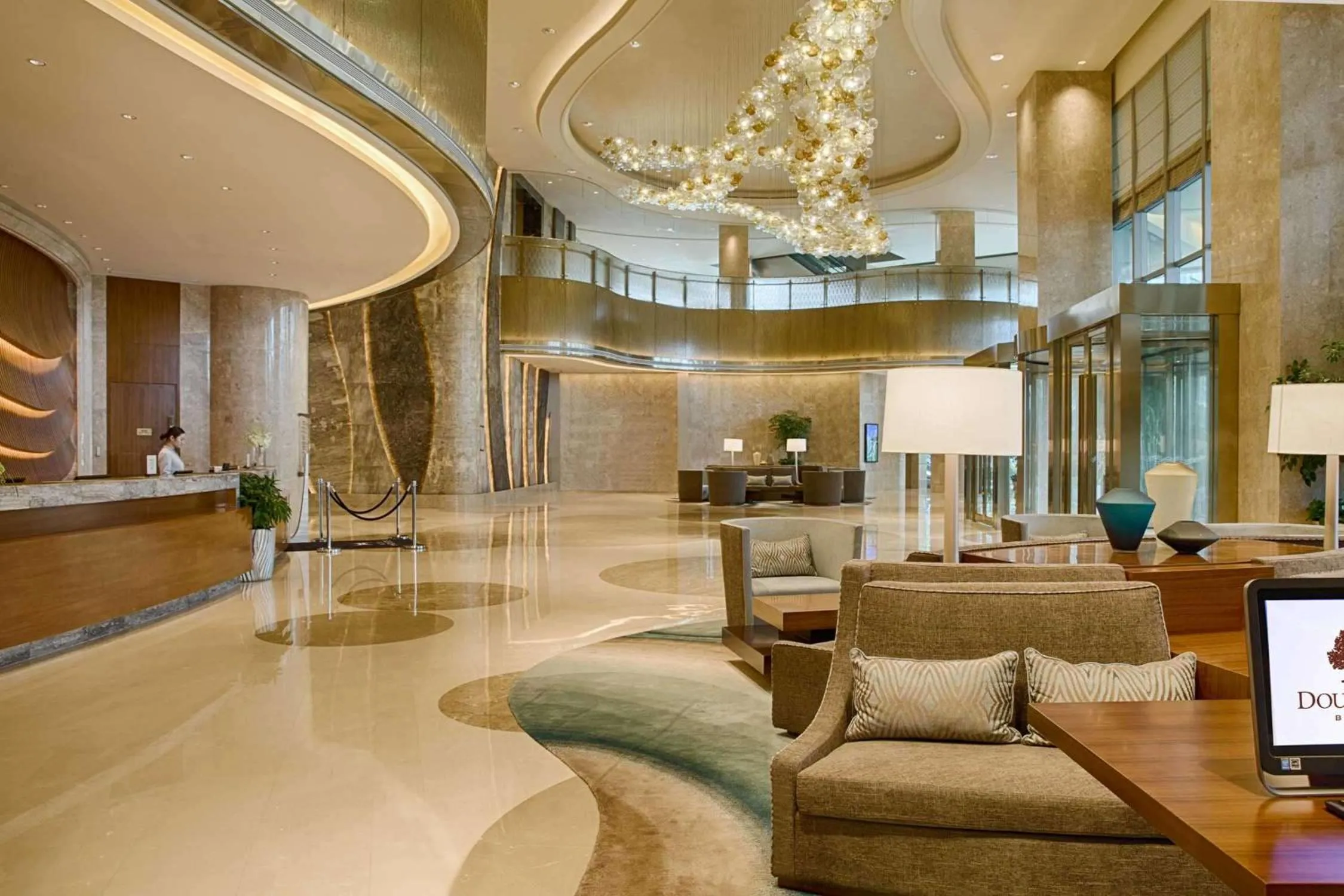 Lobby or reception in DoubleTree by Hilton Hotel Xiamen - Wuyuan Bay
