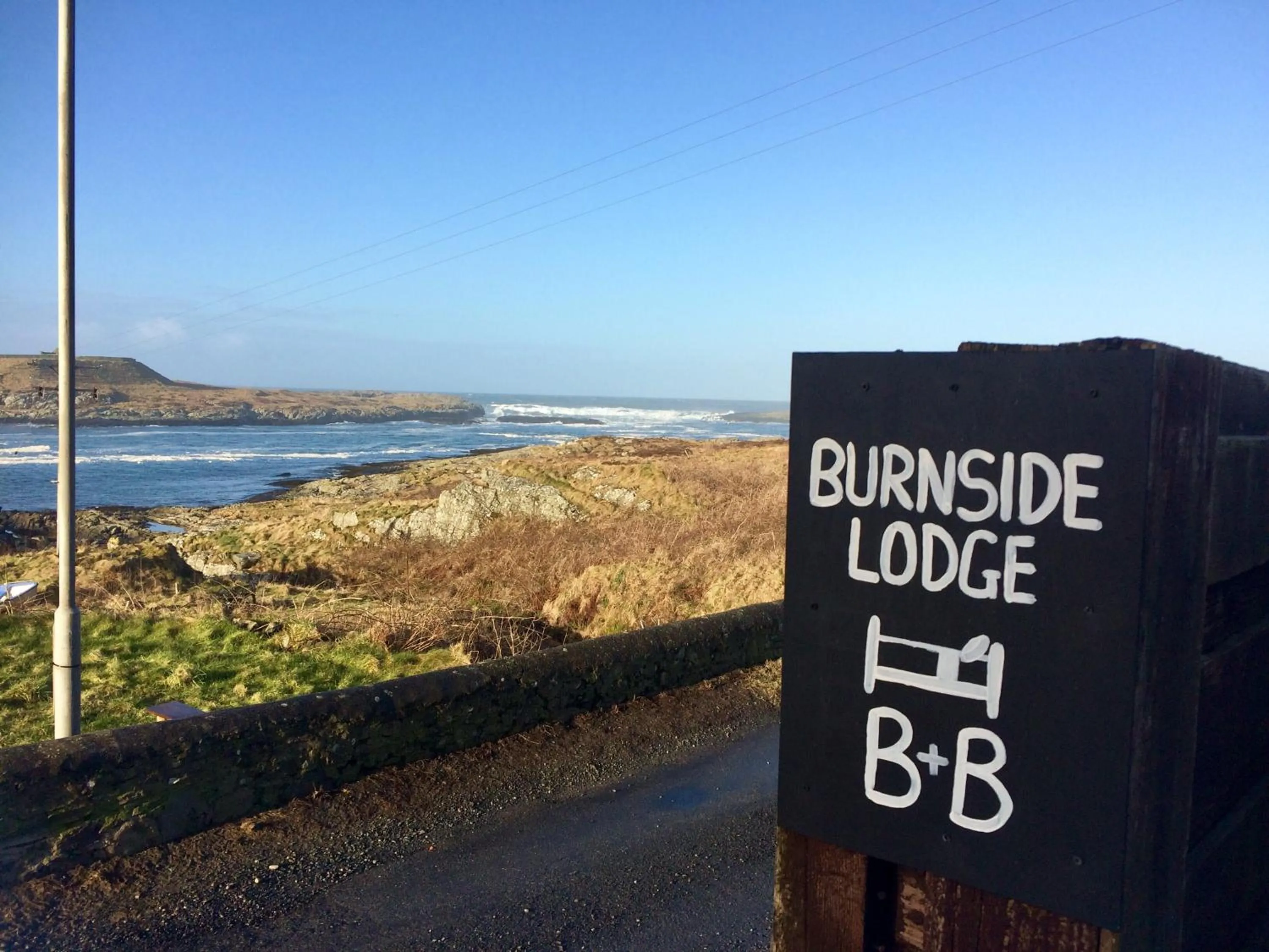 Sea view in Burnside Lodge