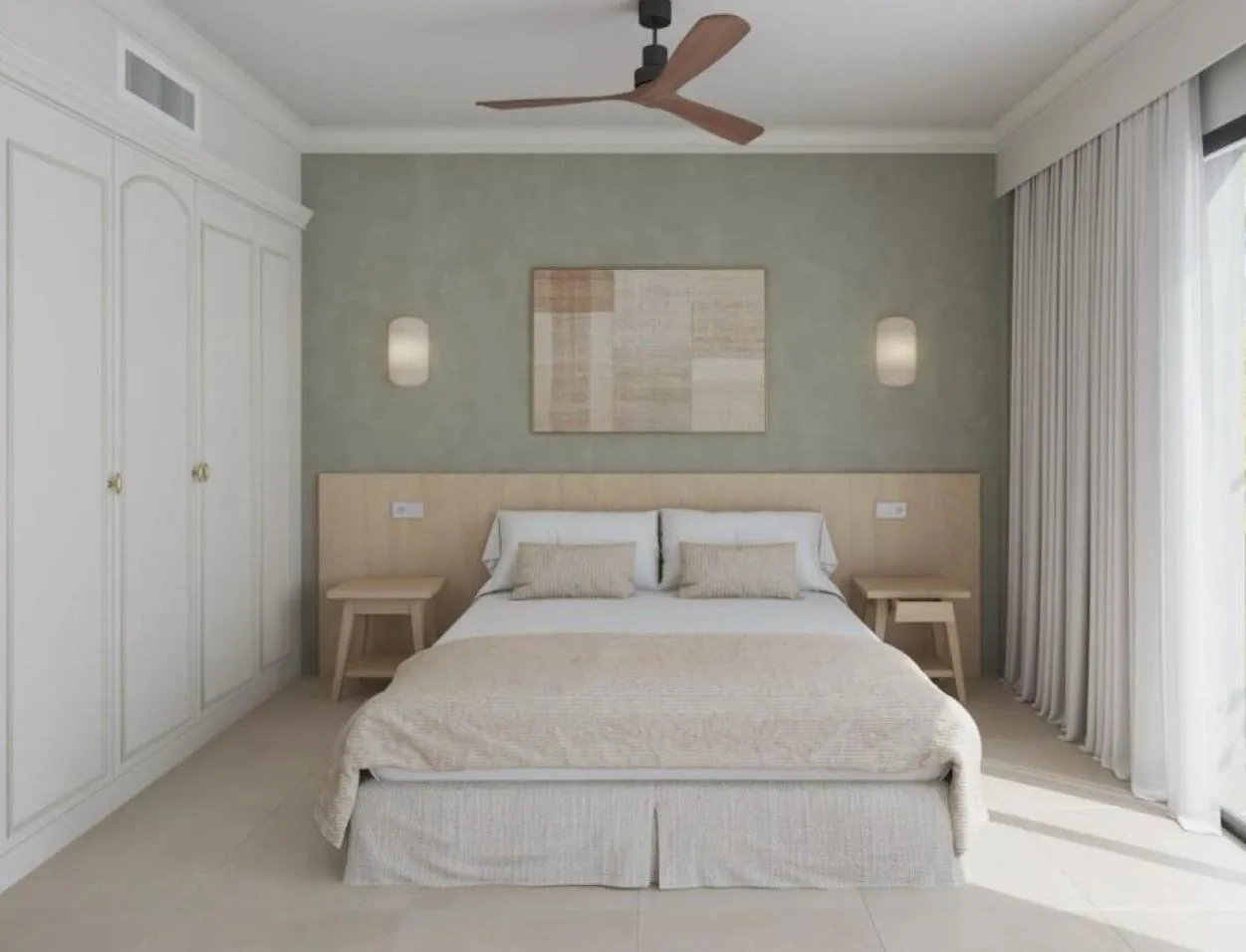 Bed in Vell Mari Hotel & Resort