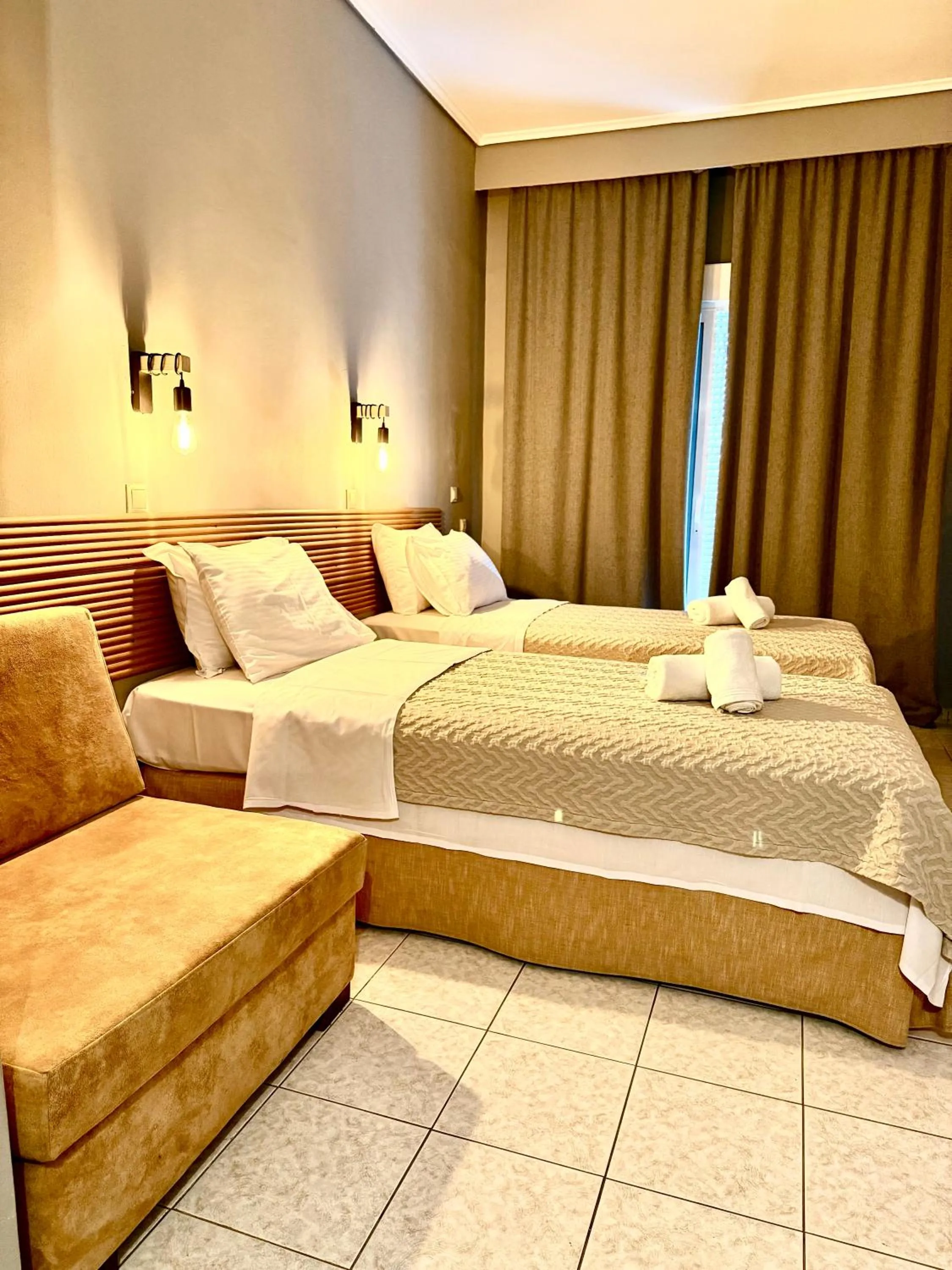 Bed in ESPERIA Drama HOTEL