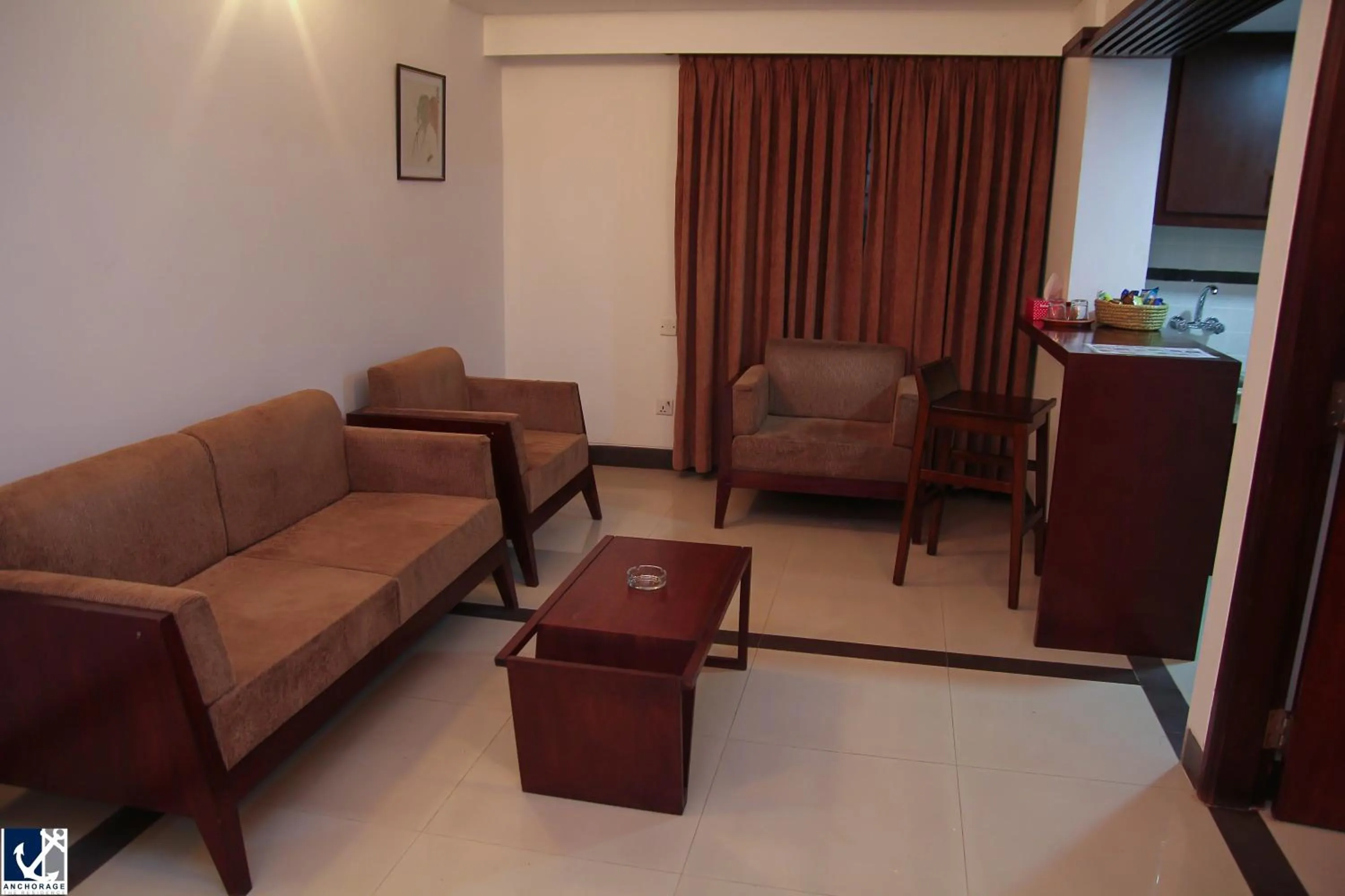 Living room in Anchorage The Residence