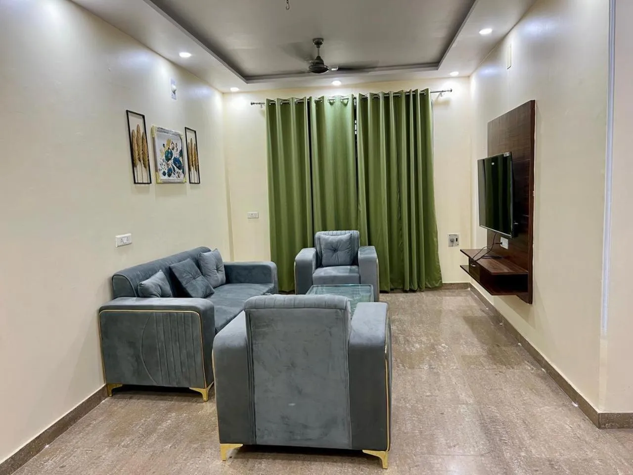 Seating area in Om Kashi Villa