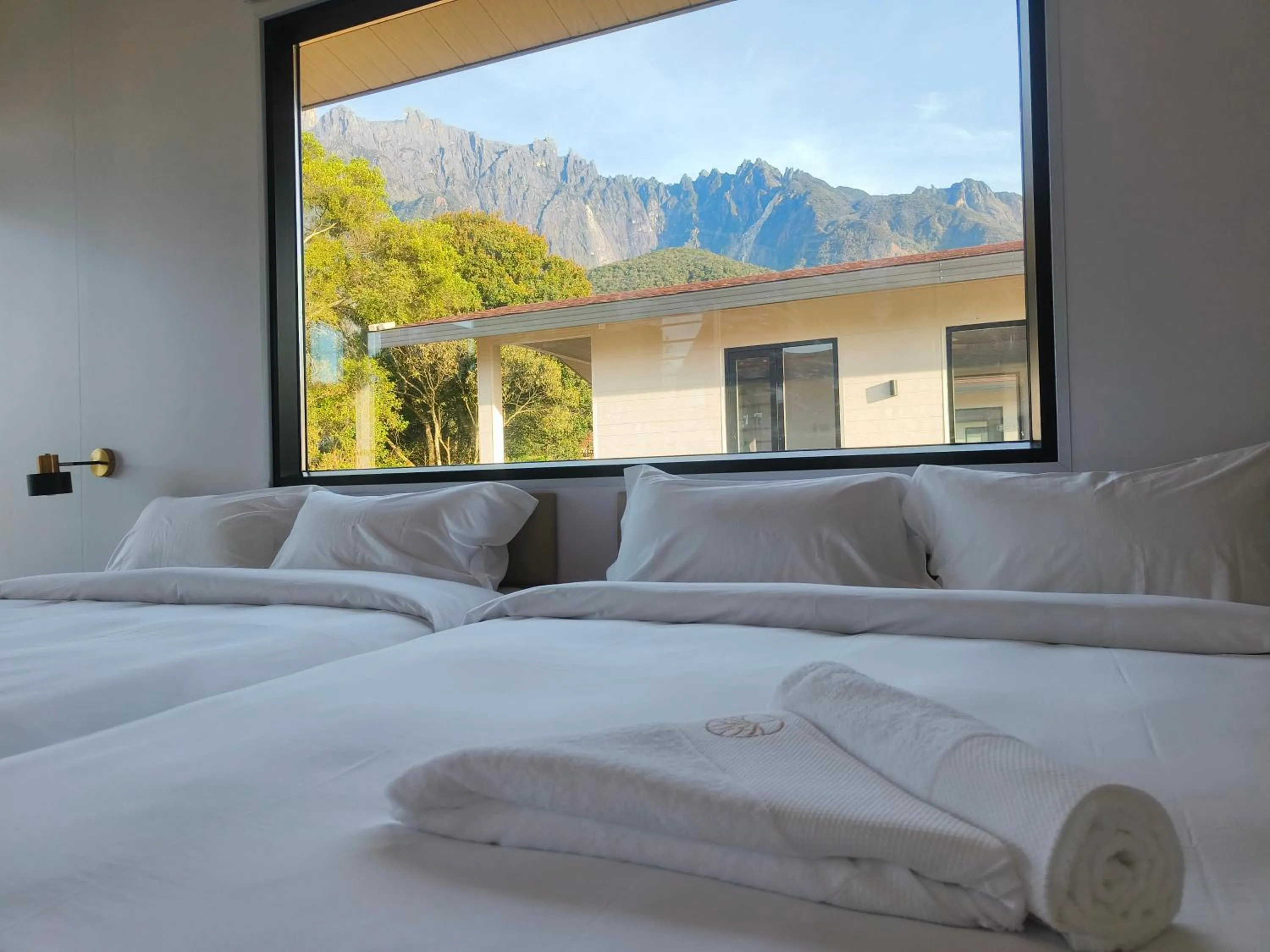 Bed in The Pampines Villa, Mount Kinabalu