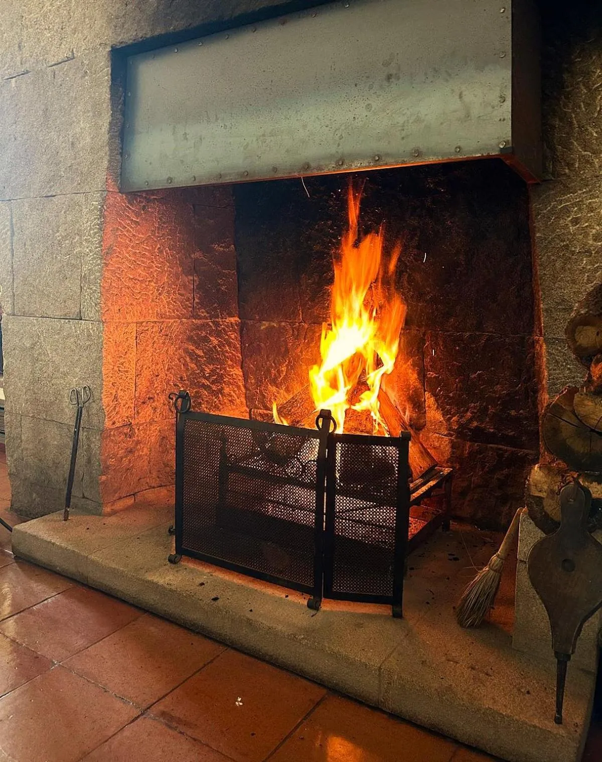 fireplace in Hotel Fortaleza de Almeida by ASITE Hotels