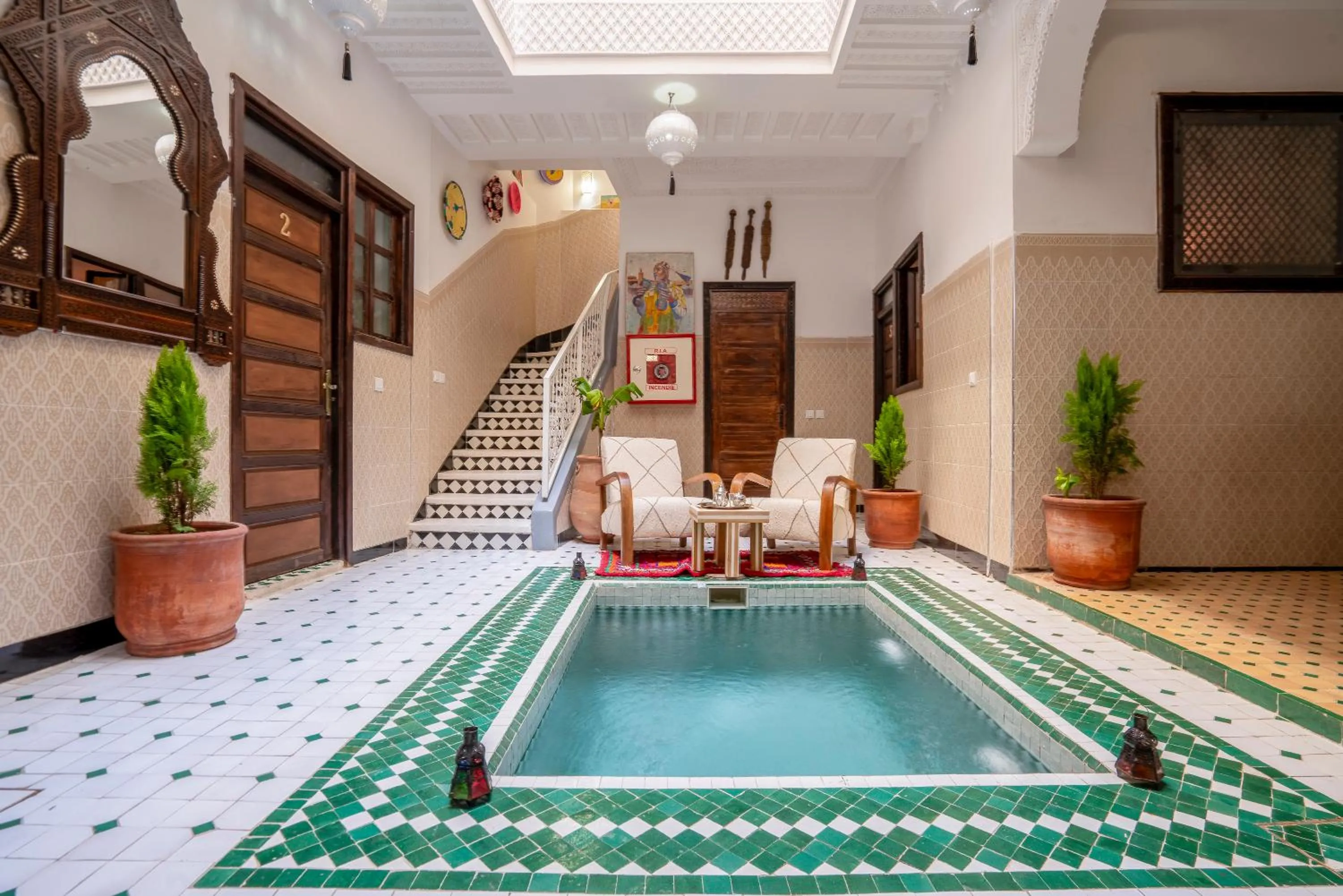 Swimming pool in Riad Lalla Zineb & SPA