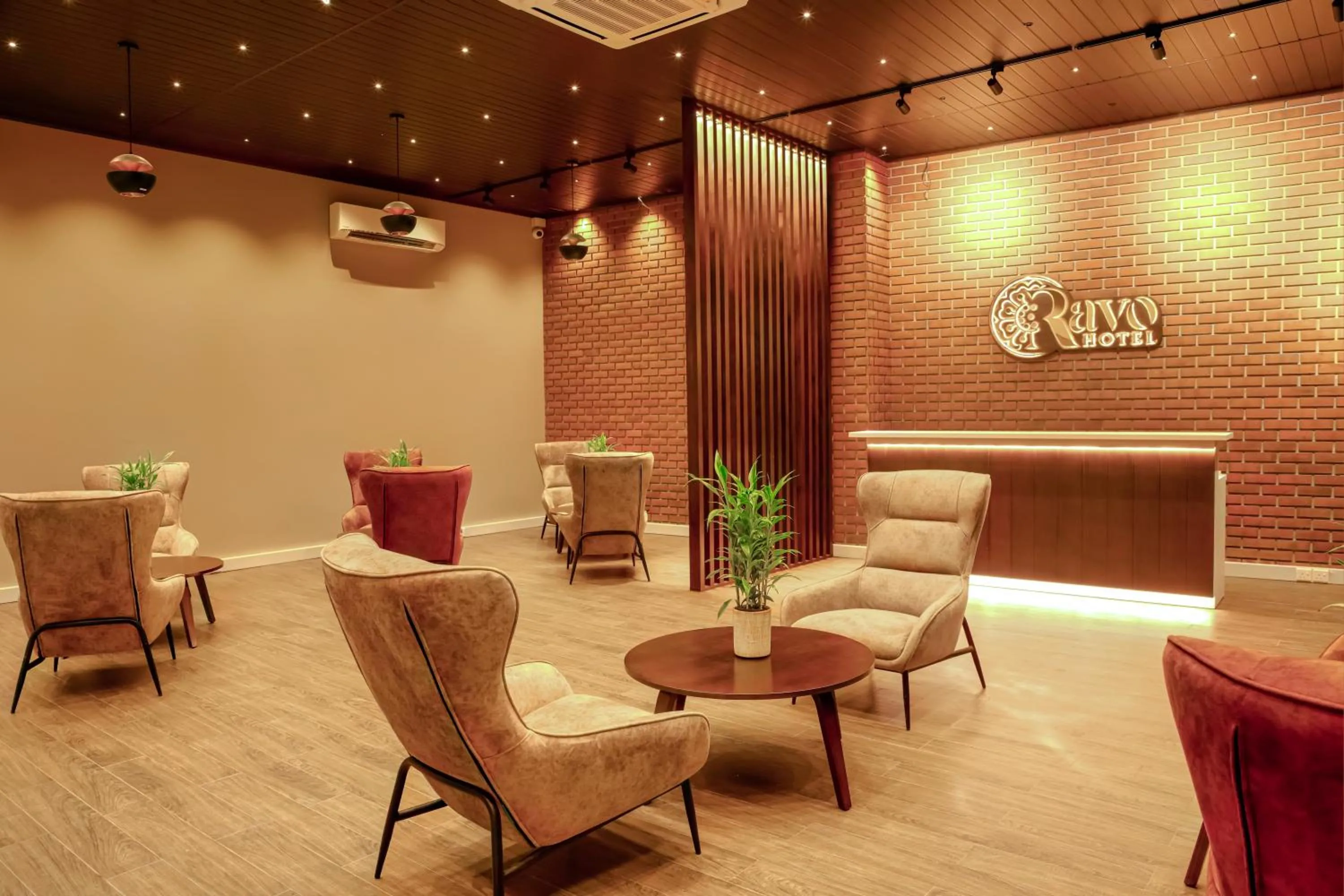 Seating area in Ravo Hotel