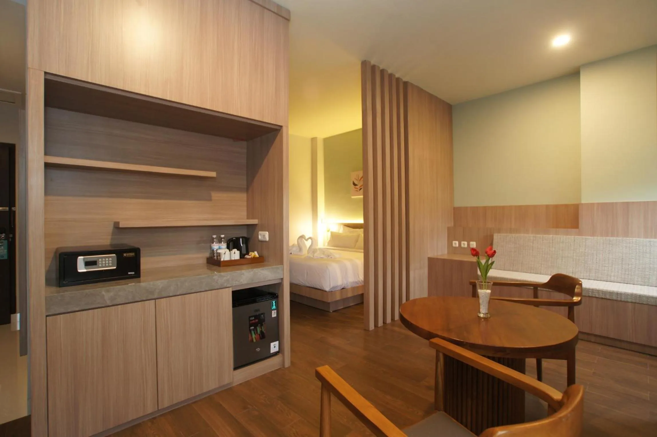 Bed in Hexton Hotel Lampung by Amazing
