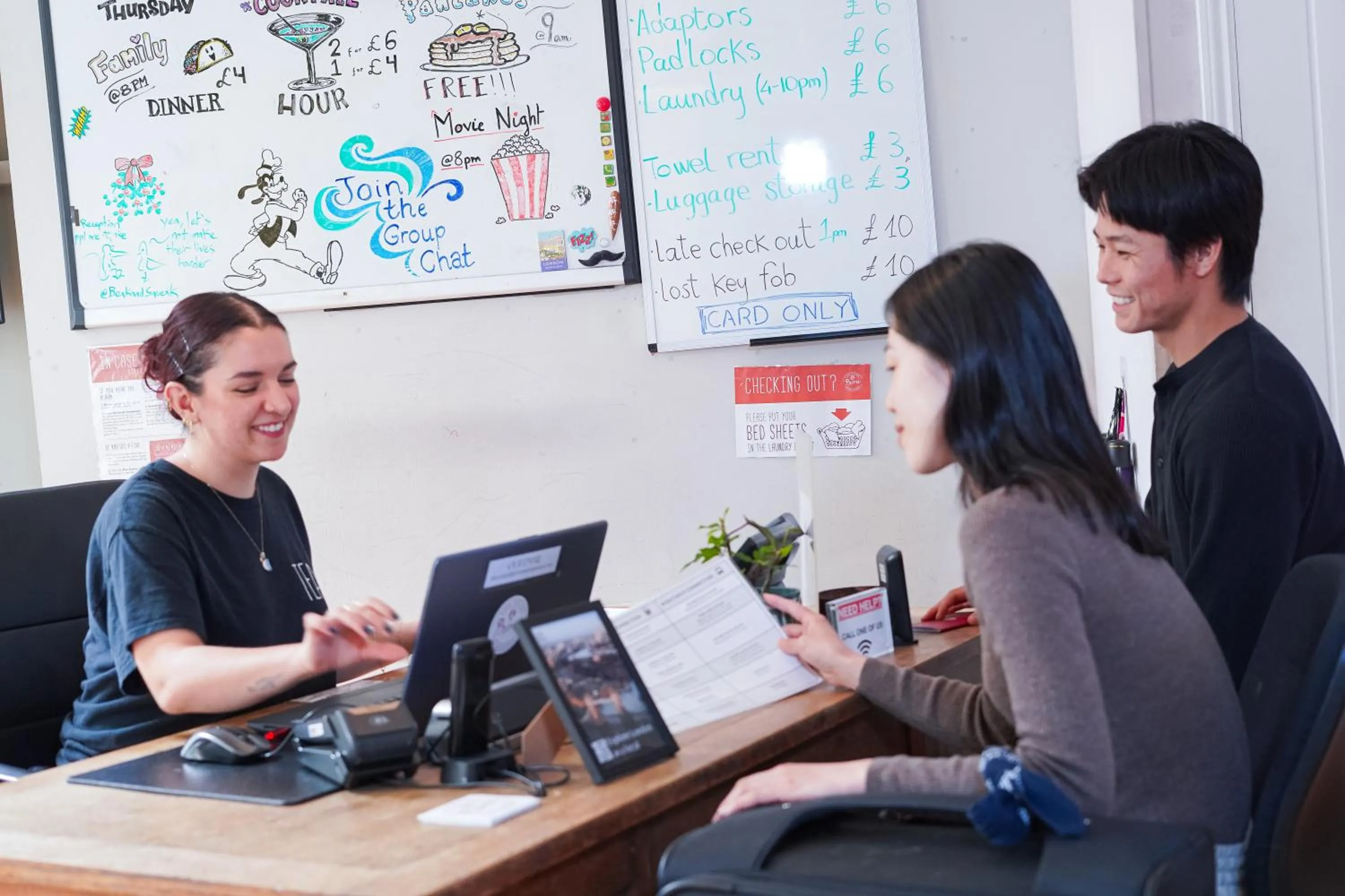 Lobby or reception in Prime Backpackers Angel