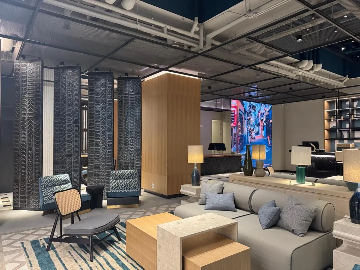 Lobby or reception in New Blanc Central Myeongdong Lobby or reception in New Blanc Central Myeongdong