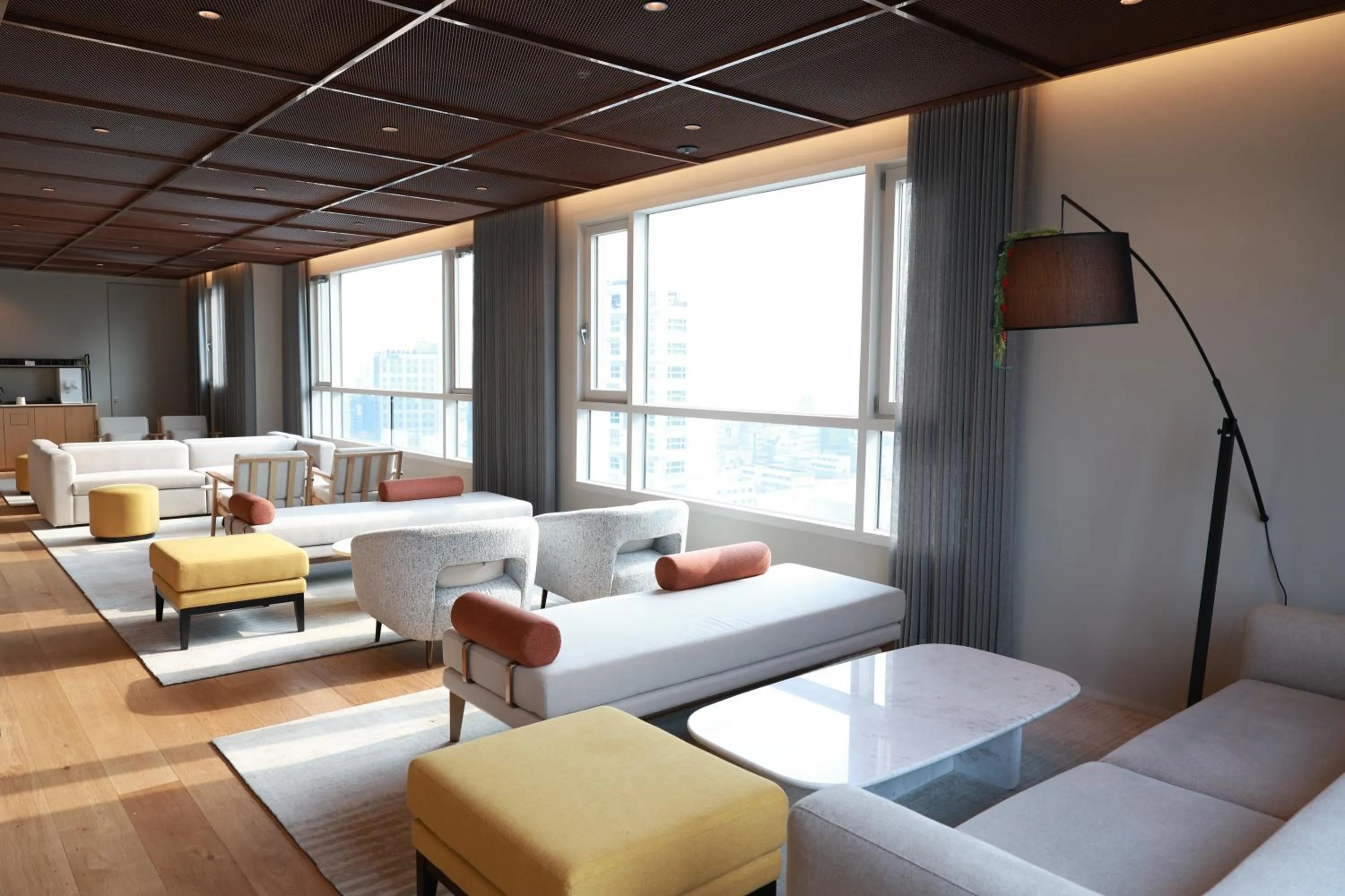 Communal lounge/ TV room, Bed in New Blanc Central Myeongdong