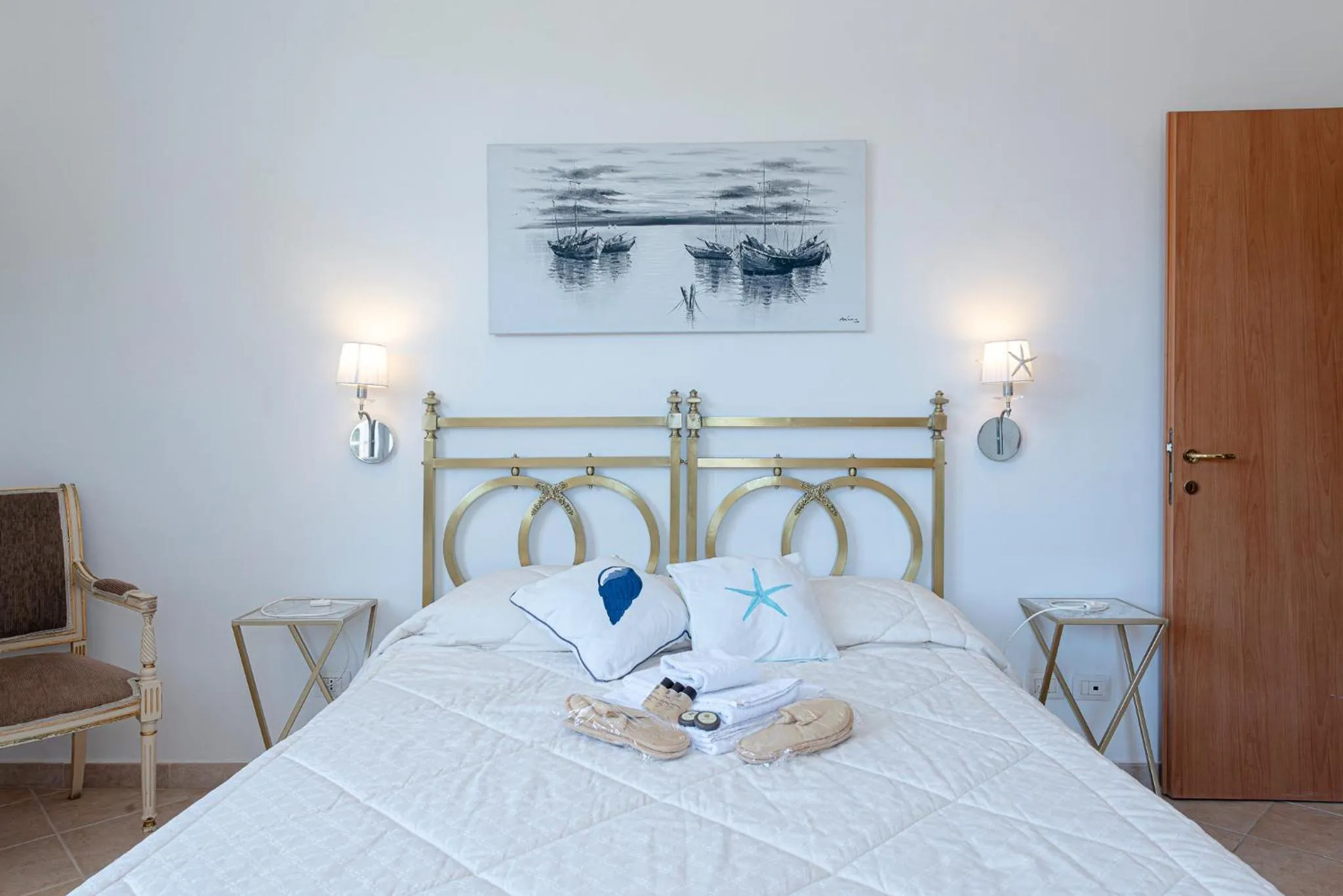 Bed in Villino dei Coralli