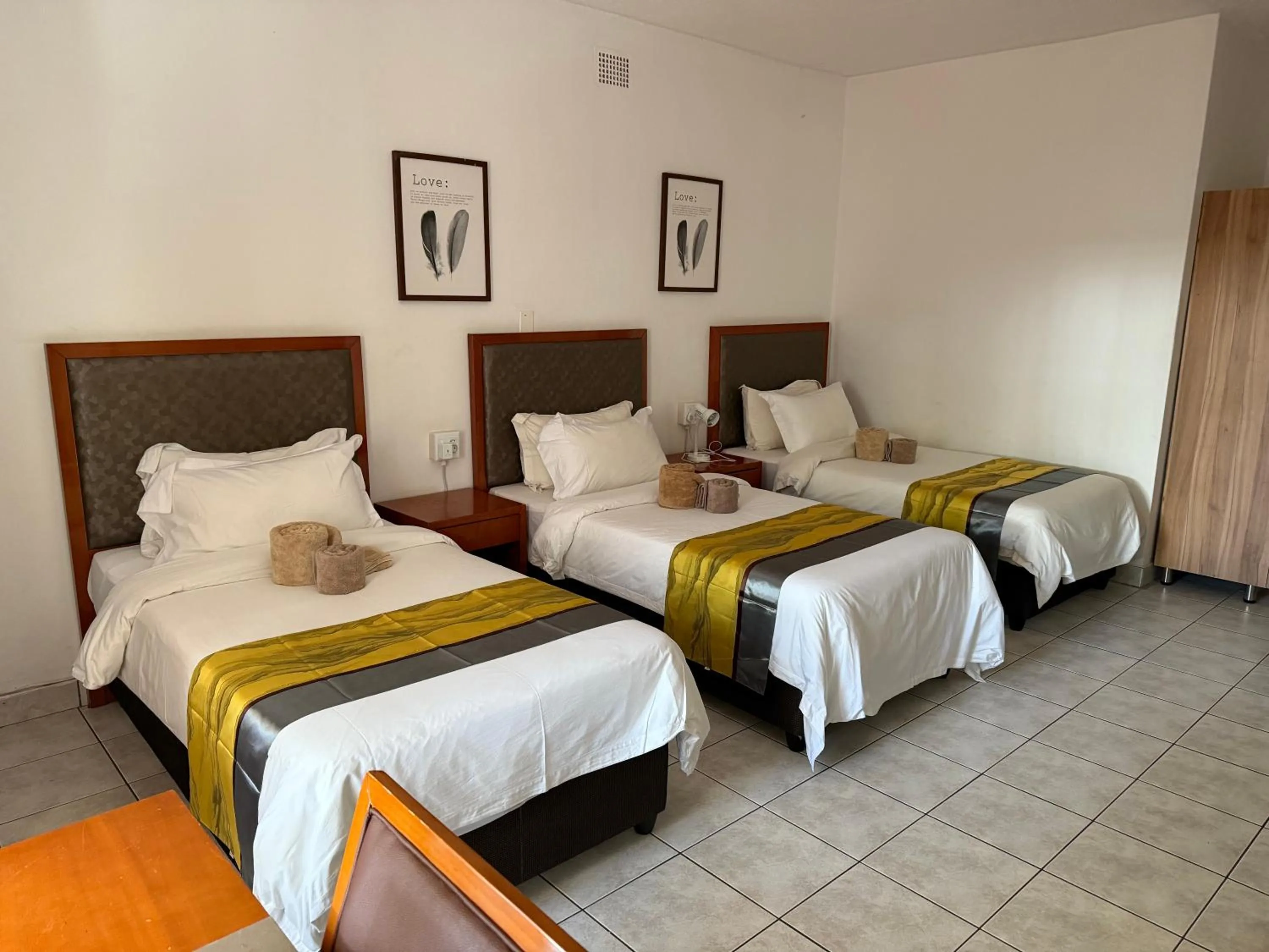 Bed in Hotel Pension Steiner