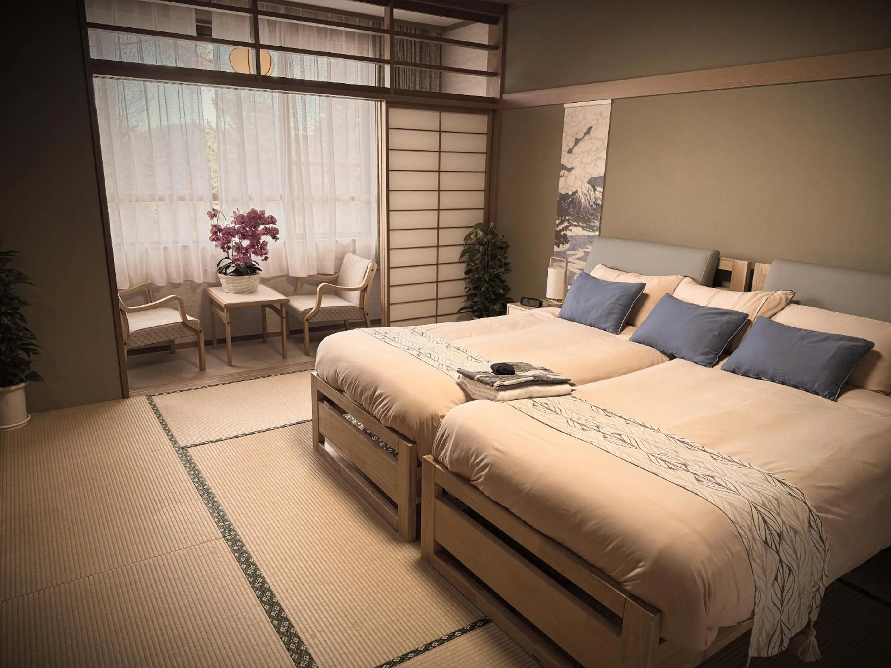 Photo of the whole room, Bed in Sansui Resorts Yamanakako