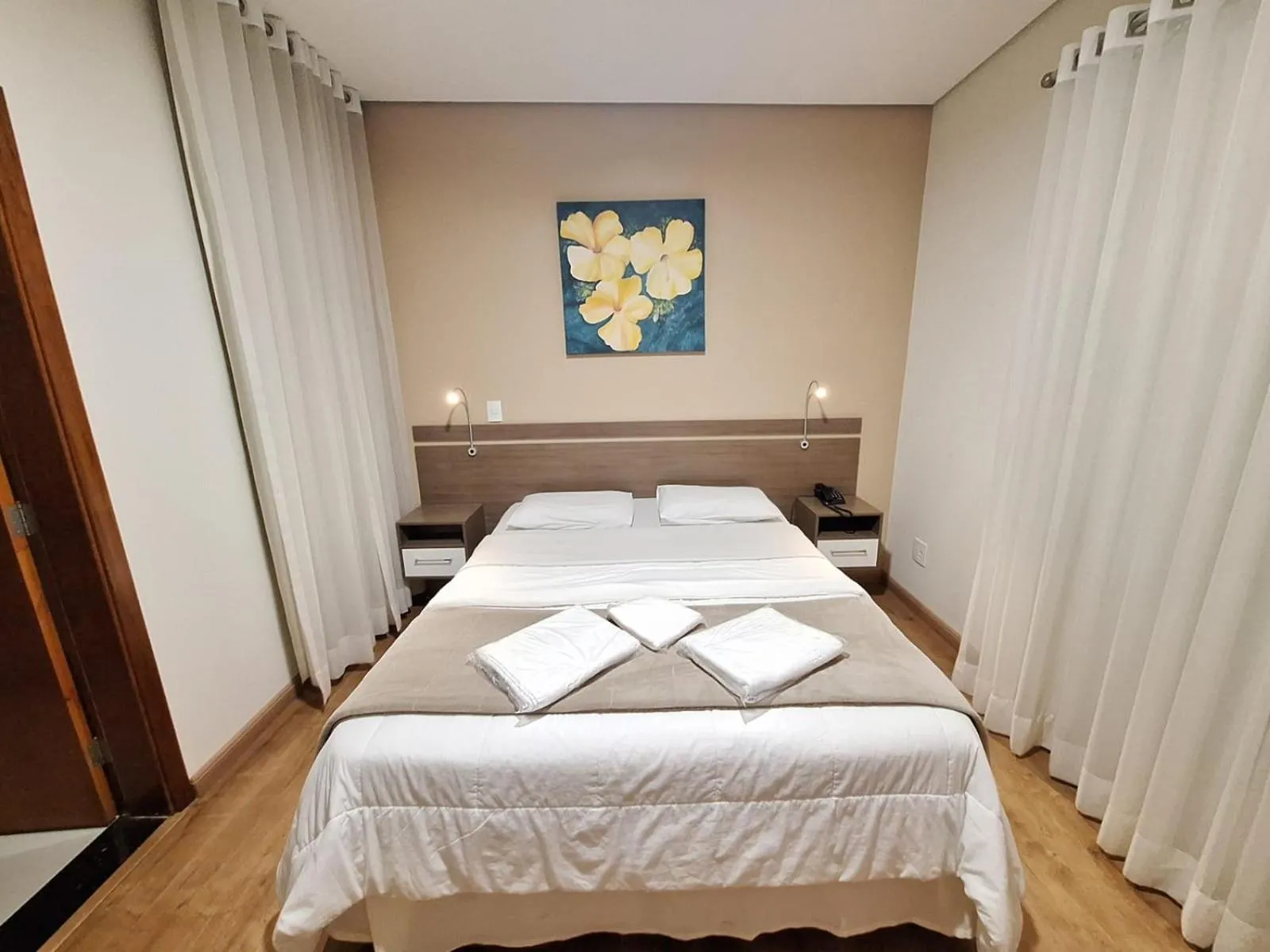 Bedroom, Bed in Hotel Itapema