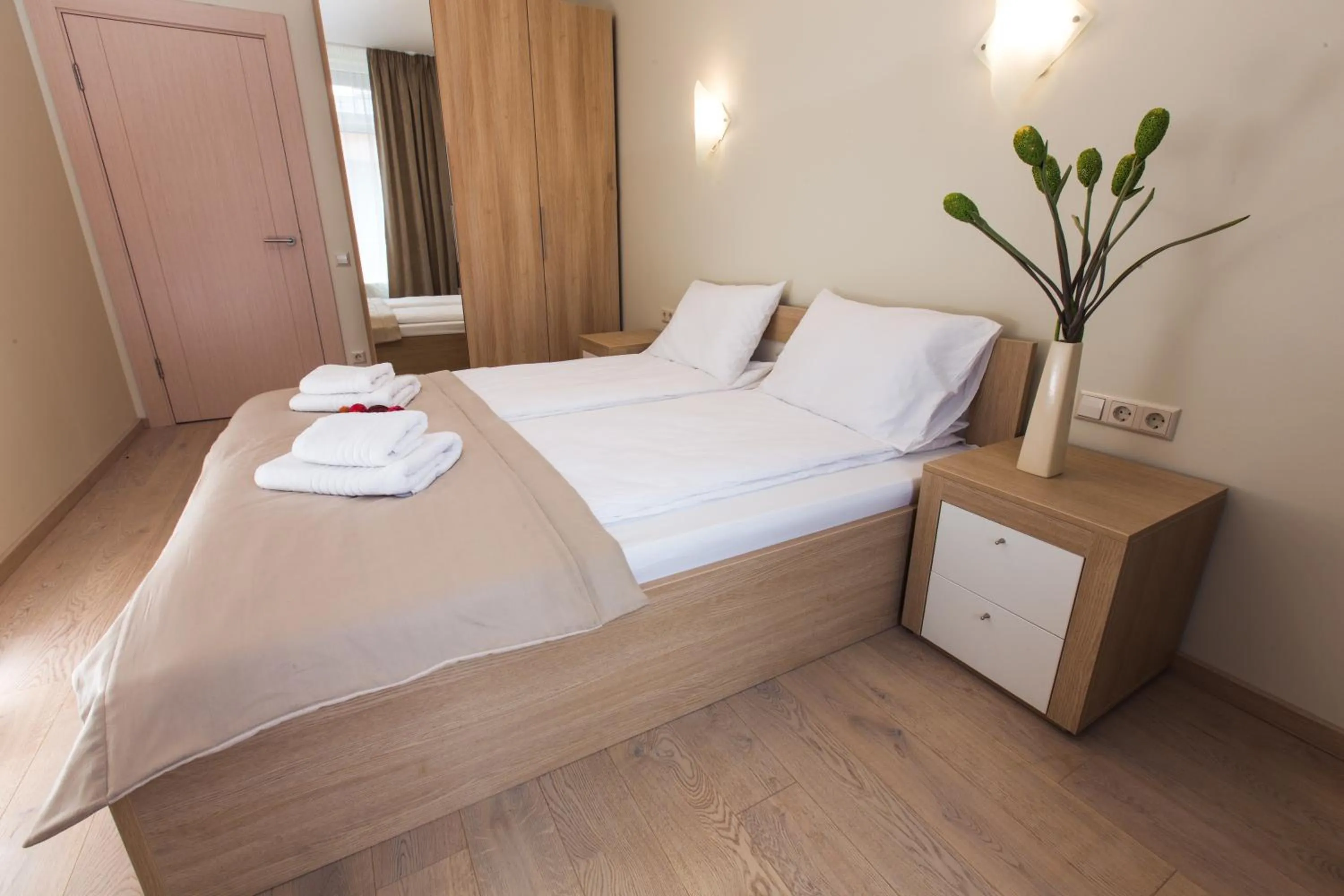 Bed in Katrin Apartments