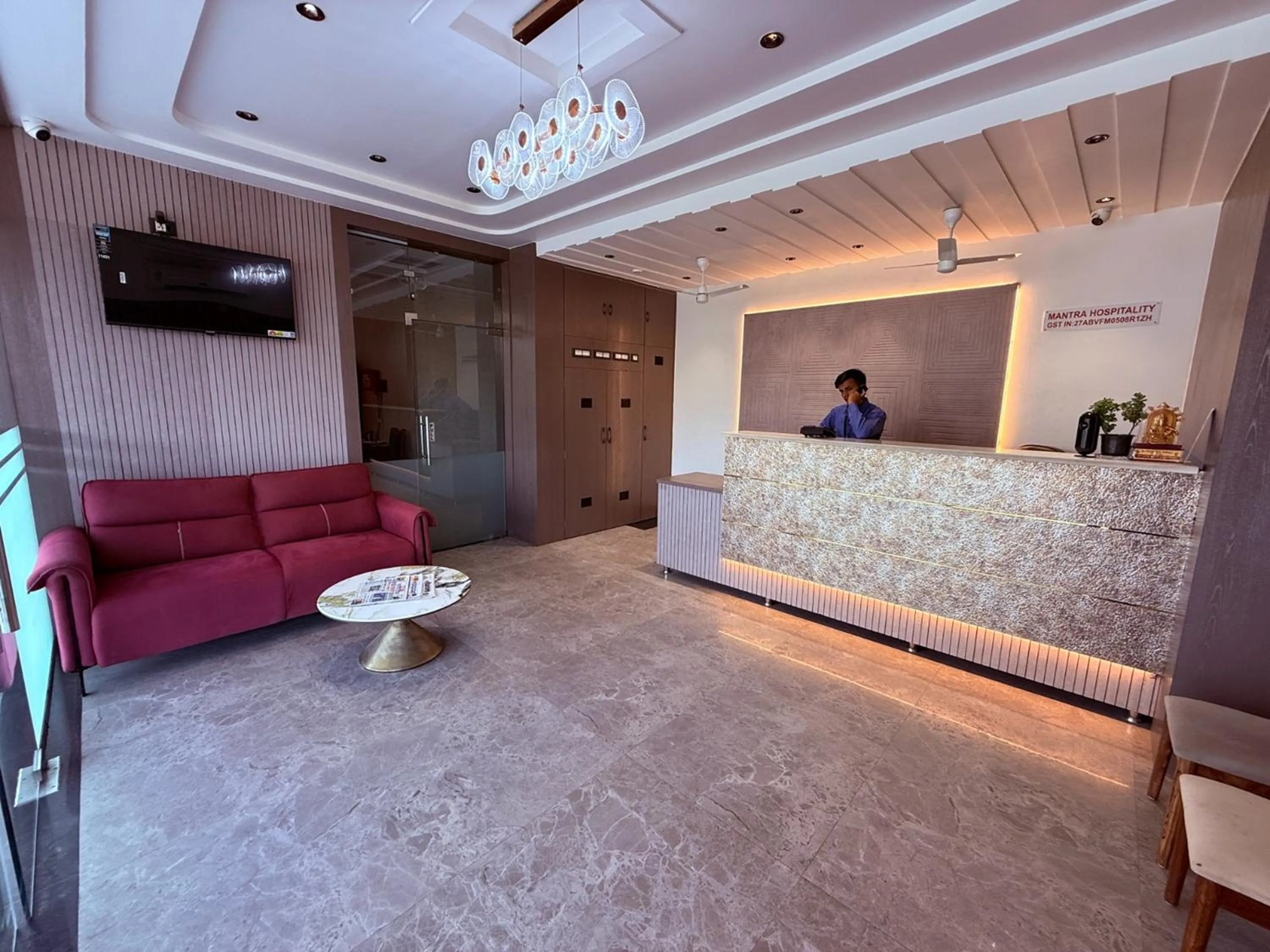 Lobby or reception in Hotel Kushala Grand, Dombivali