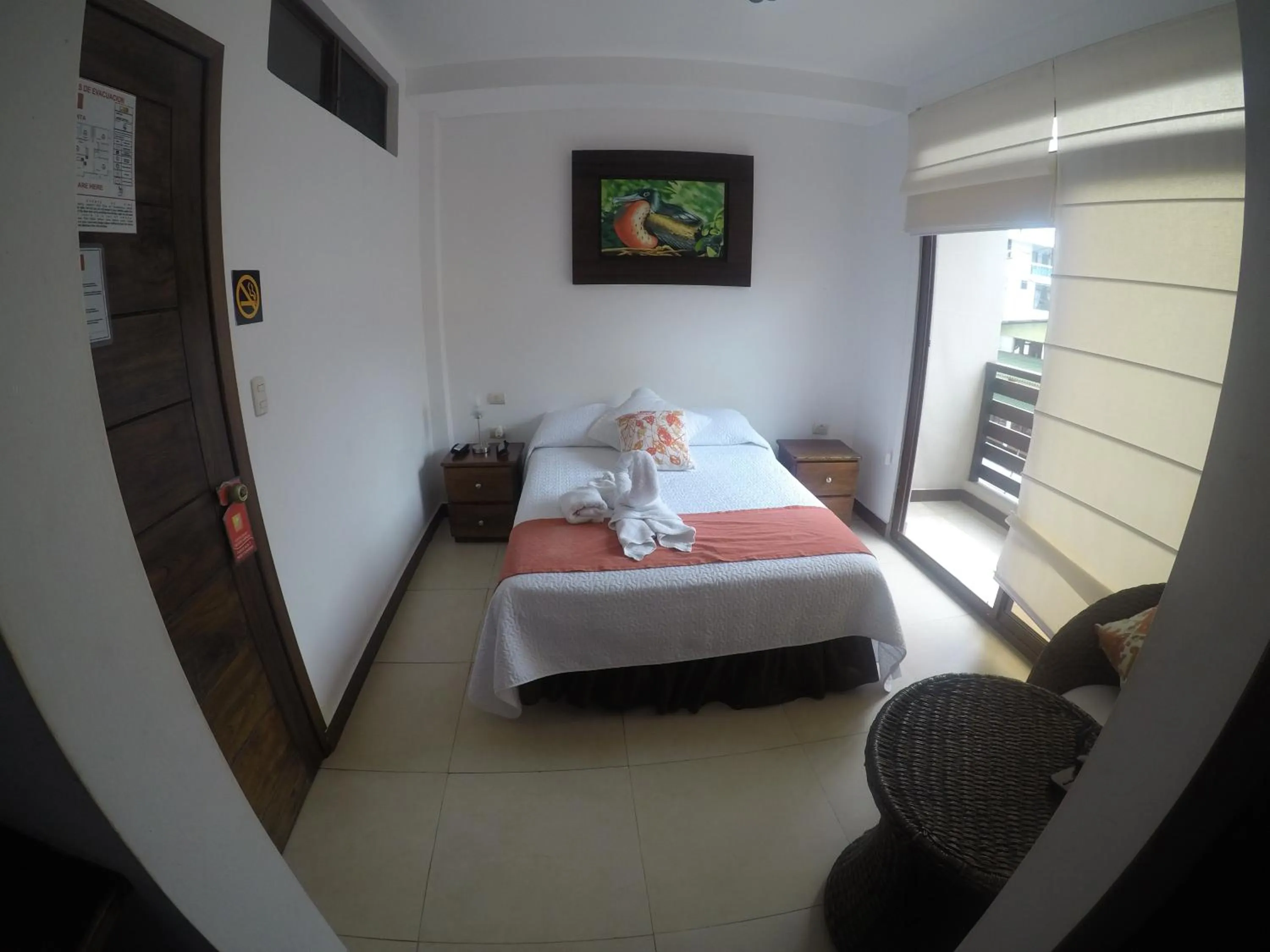 Decorative detail, Bed in Hostal Costa del Pacifico