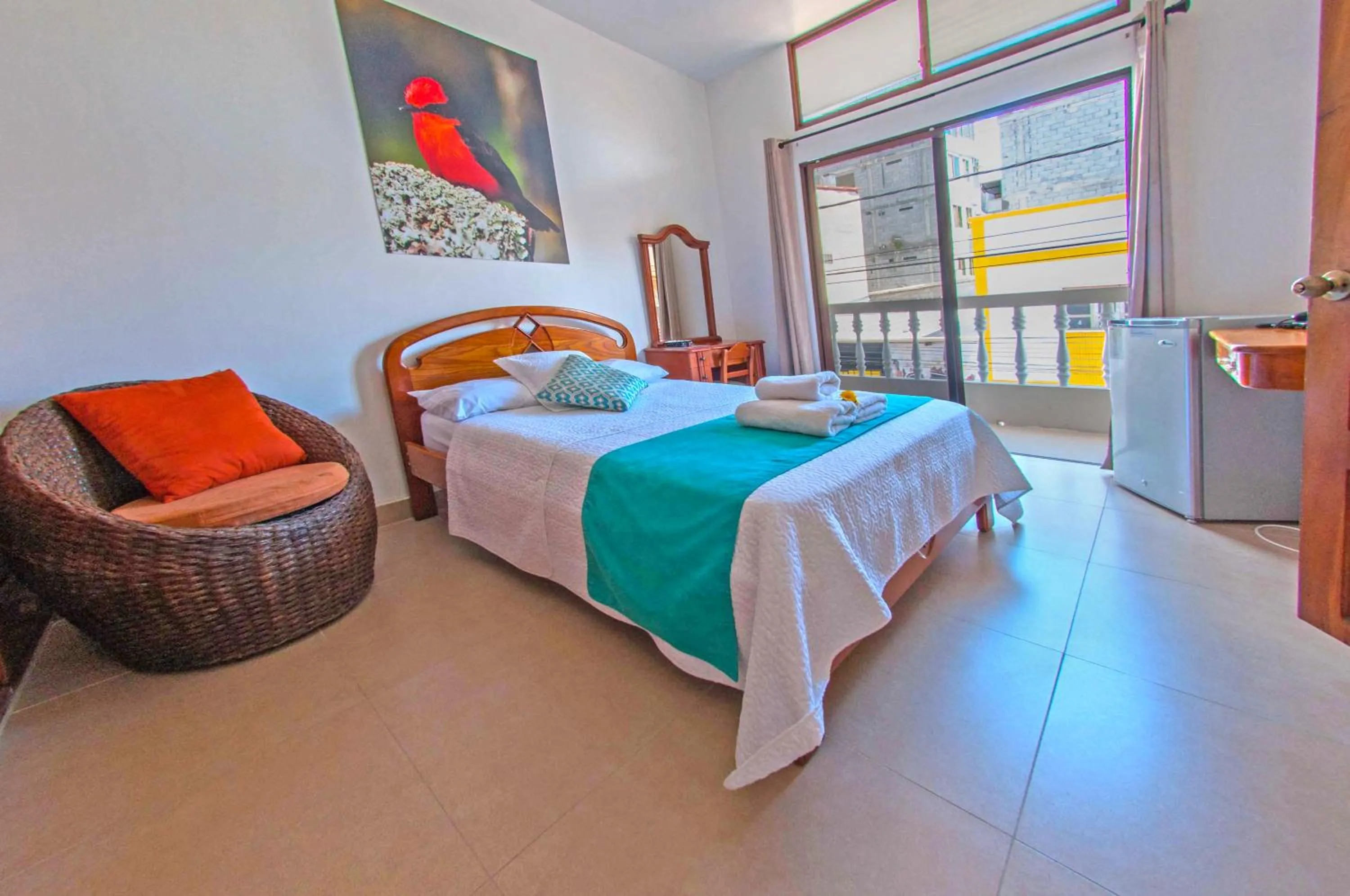 Bed in Hostal Costa del Pacifico