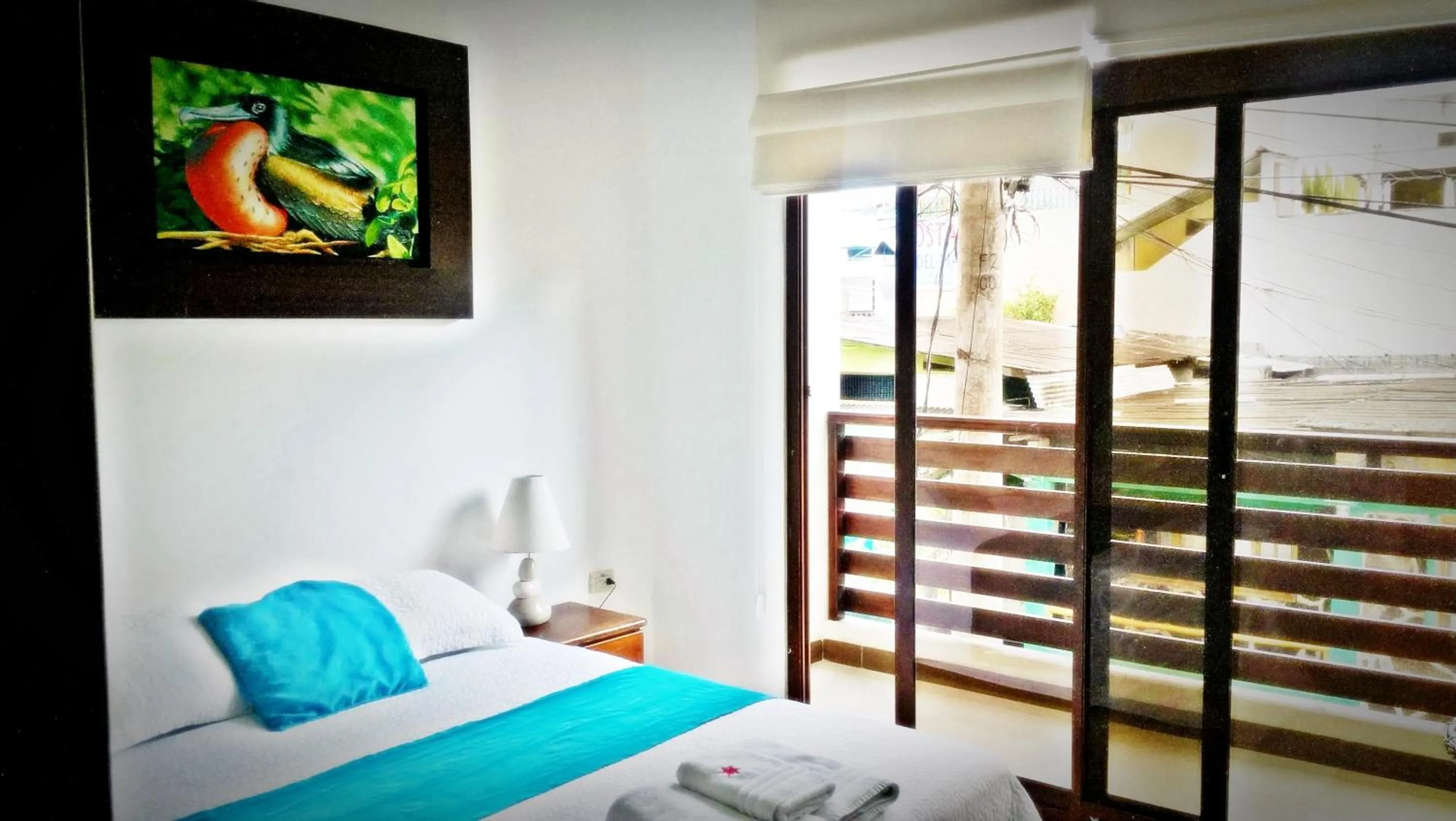 Decorative detail, Bed in Hostal Costa del Pacifico