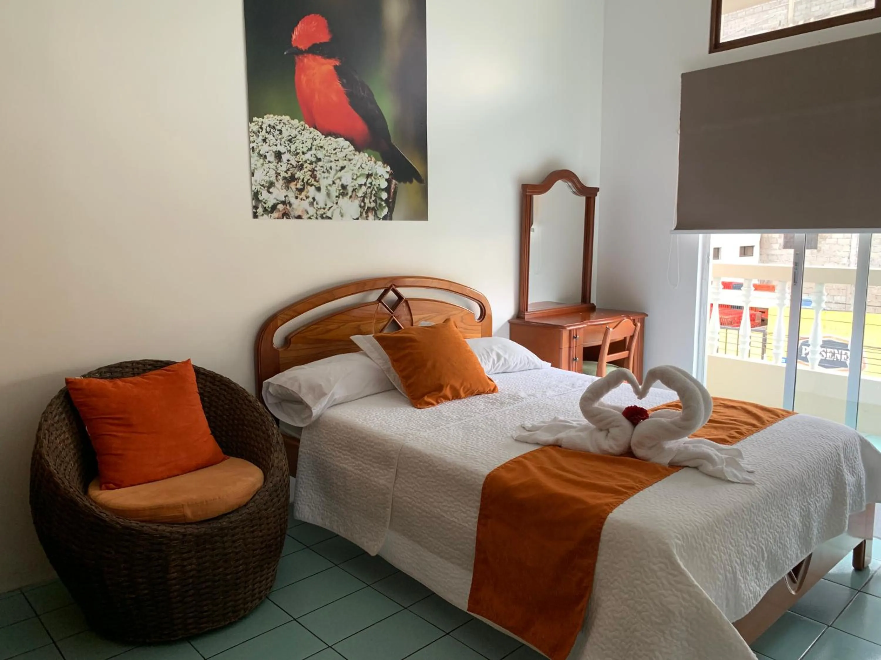 Bed in Hostal Costa del Pacifico