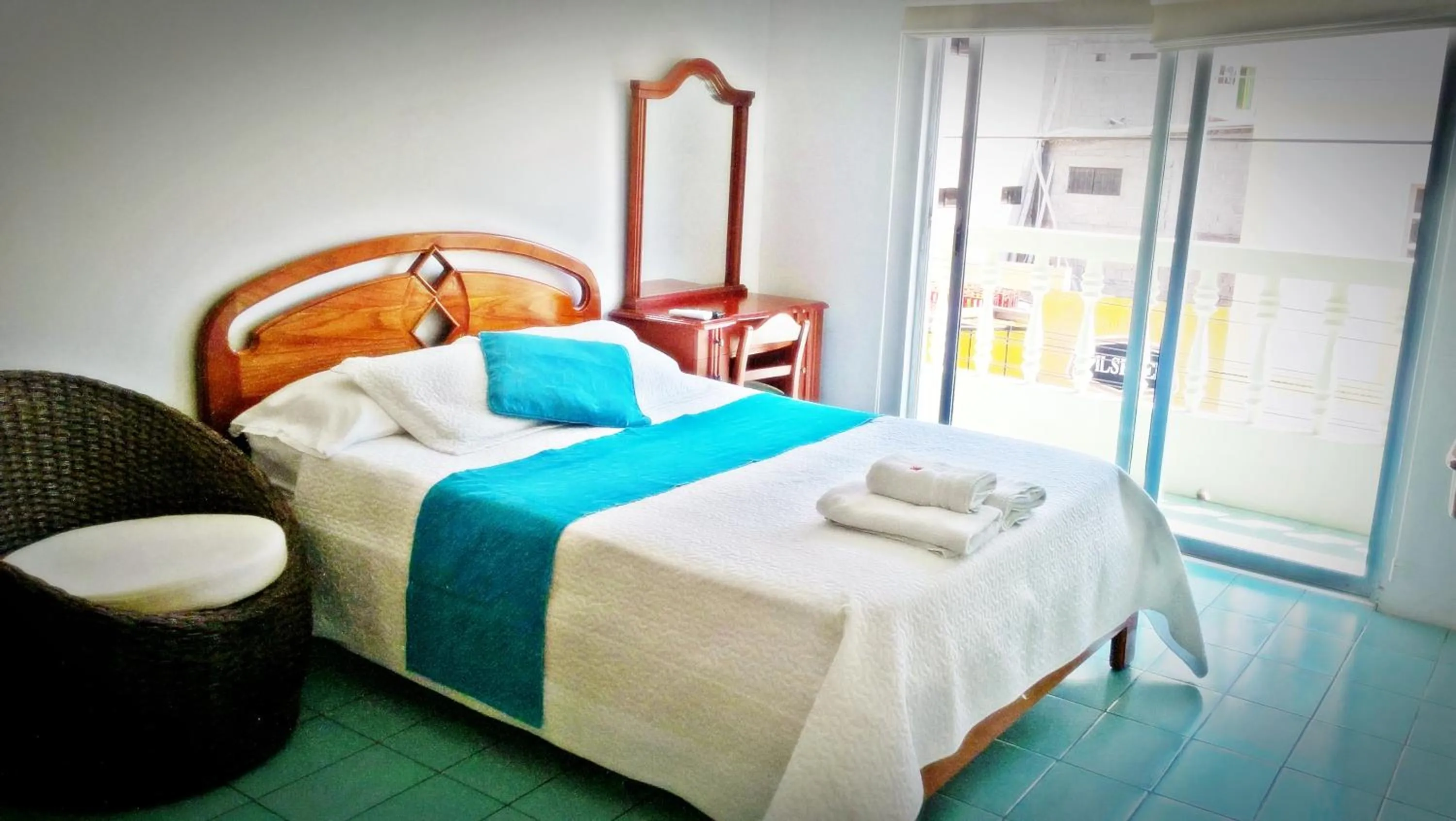 Bed in Hostal Costa del Pacifico