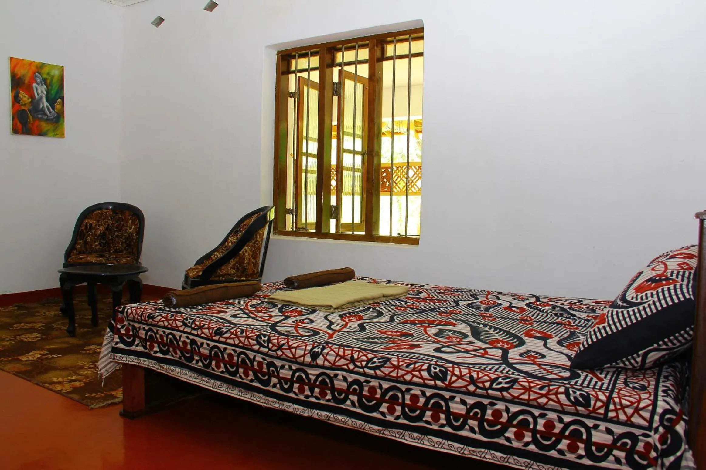 Bedroom, Bed in Kandy Little White House