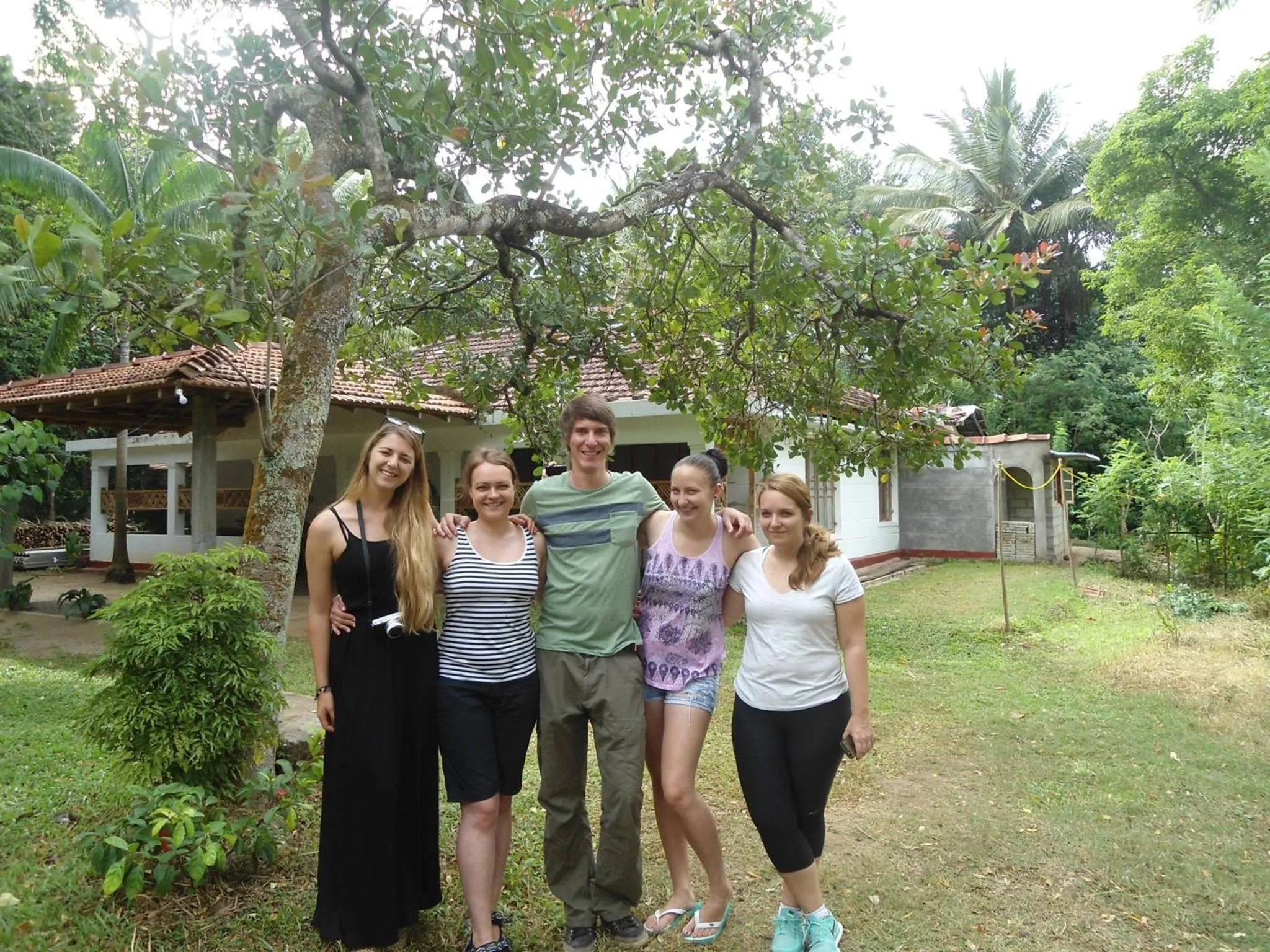 group of guests in Kandy Little White House