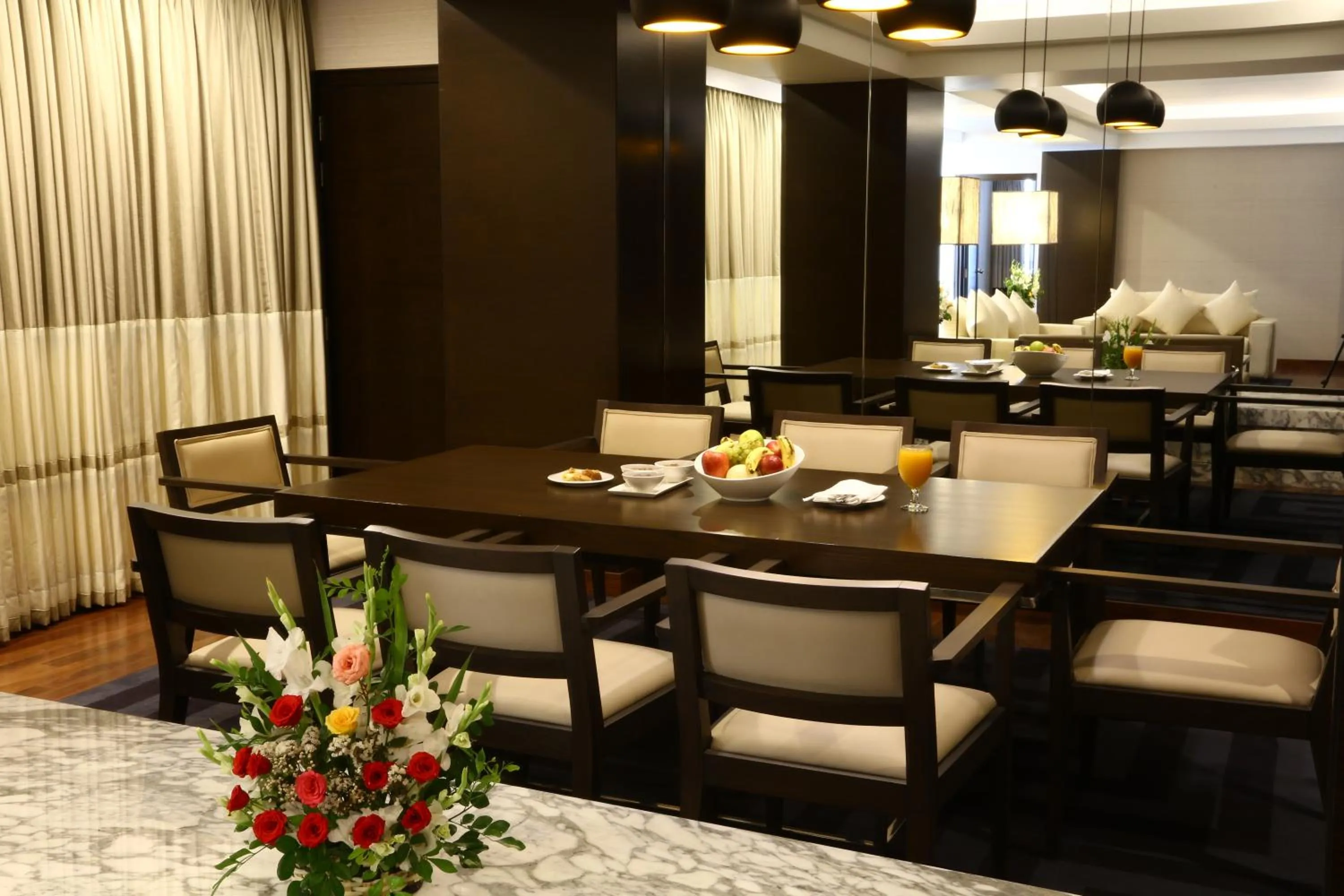 Dining area in Avari Towers Karachi