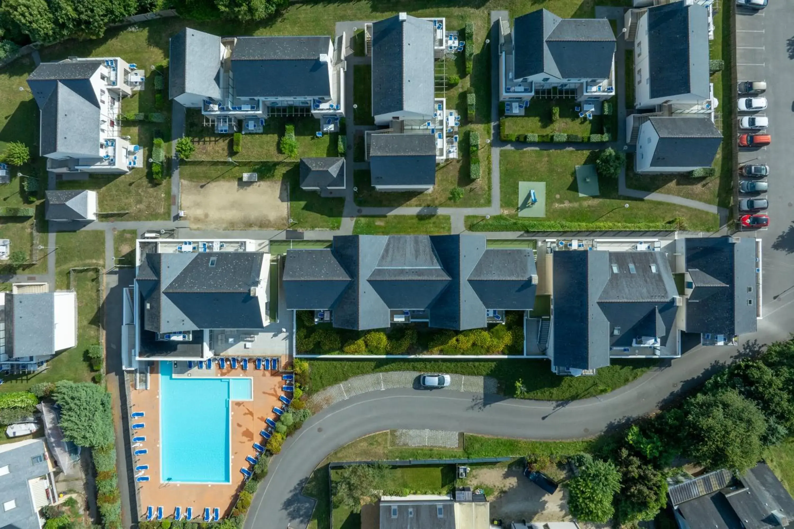 Bird's eye view in Résidence Odalys Les Iles du Morbihan Bird's eye view in Résidence Odalys Les Iles du Morbihan
