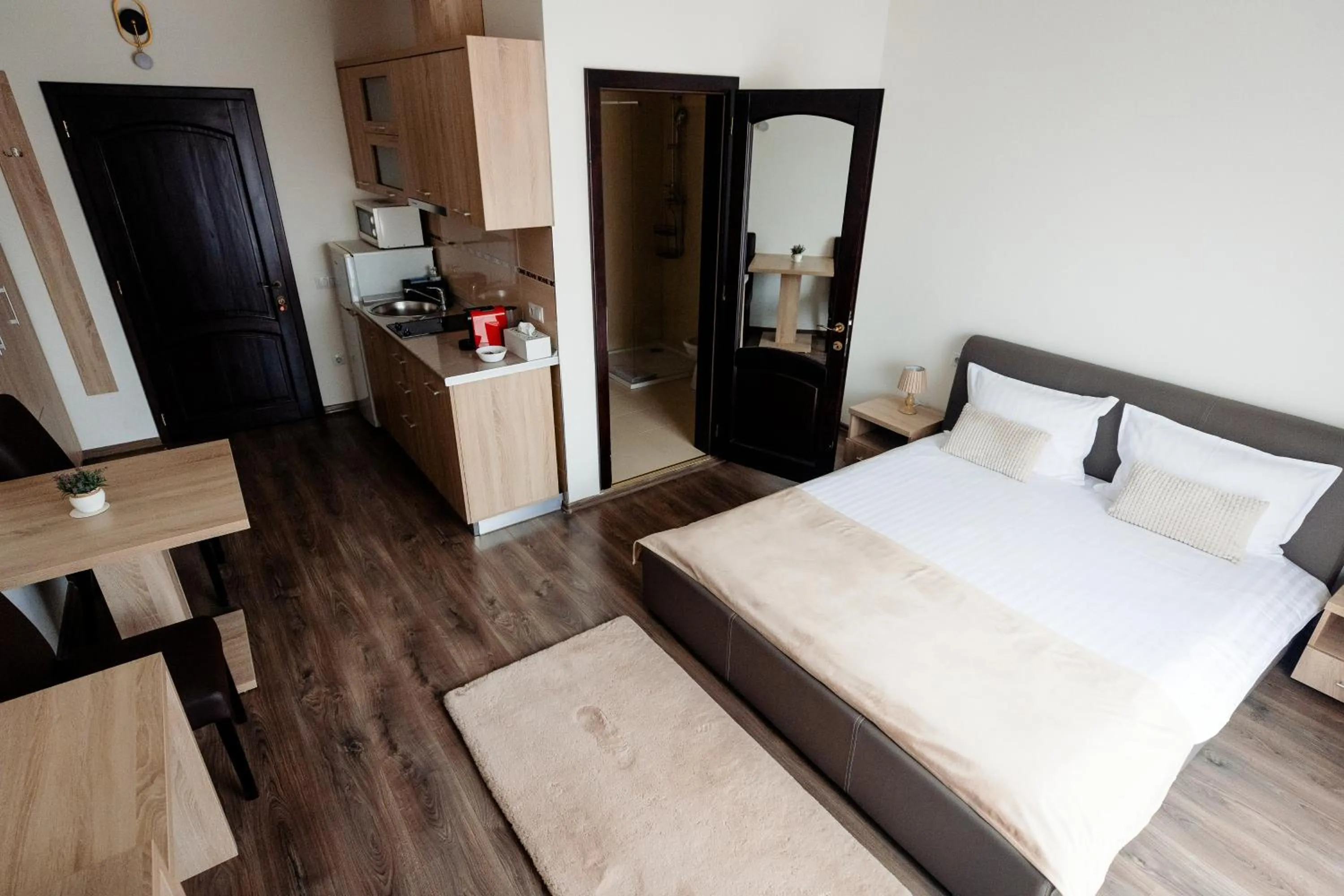 Bed in Aparthotel Punct pe i