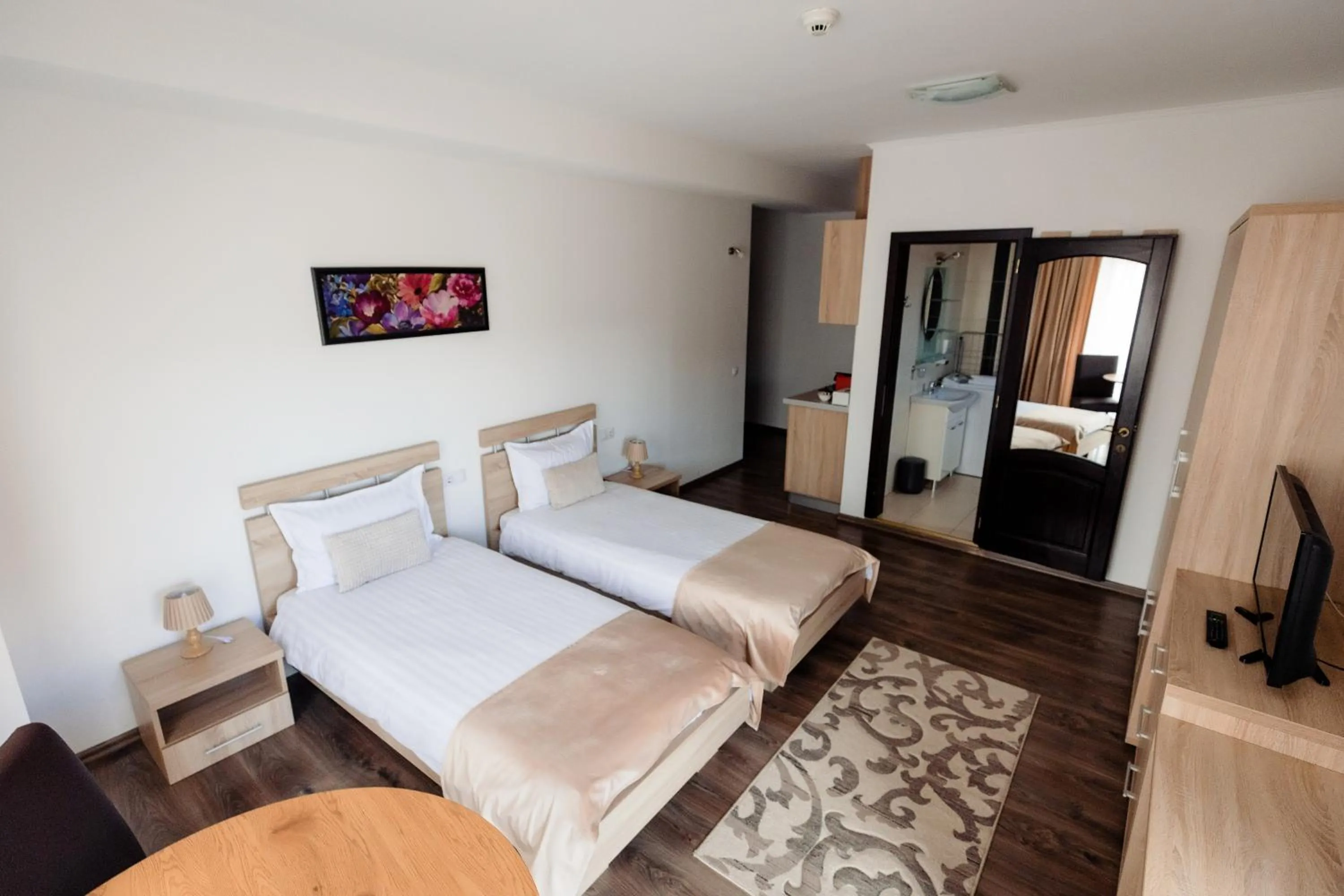 Bed in Aparthotel Punct pe i