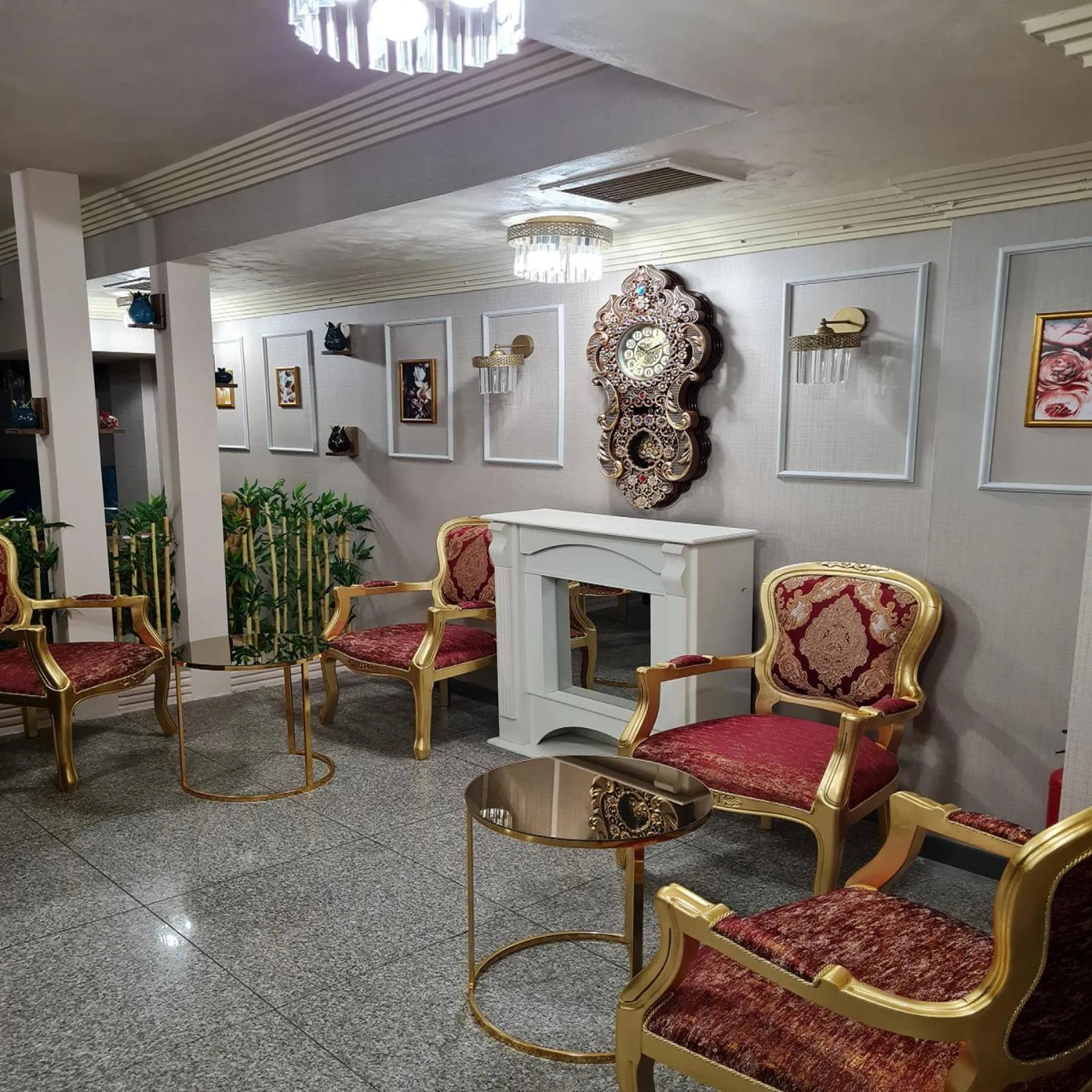 Seating area in Hamit Hotel Istanbul