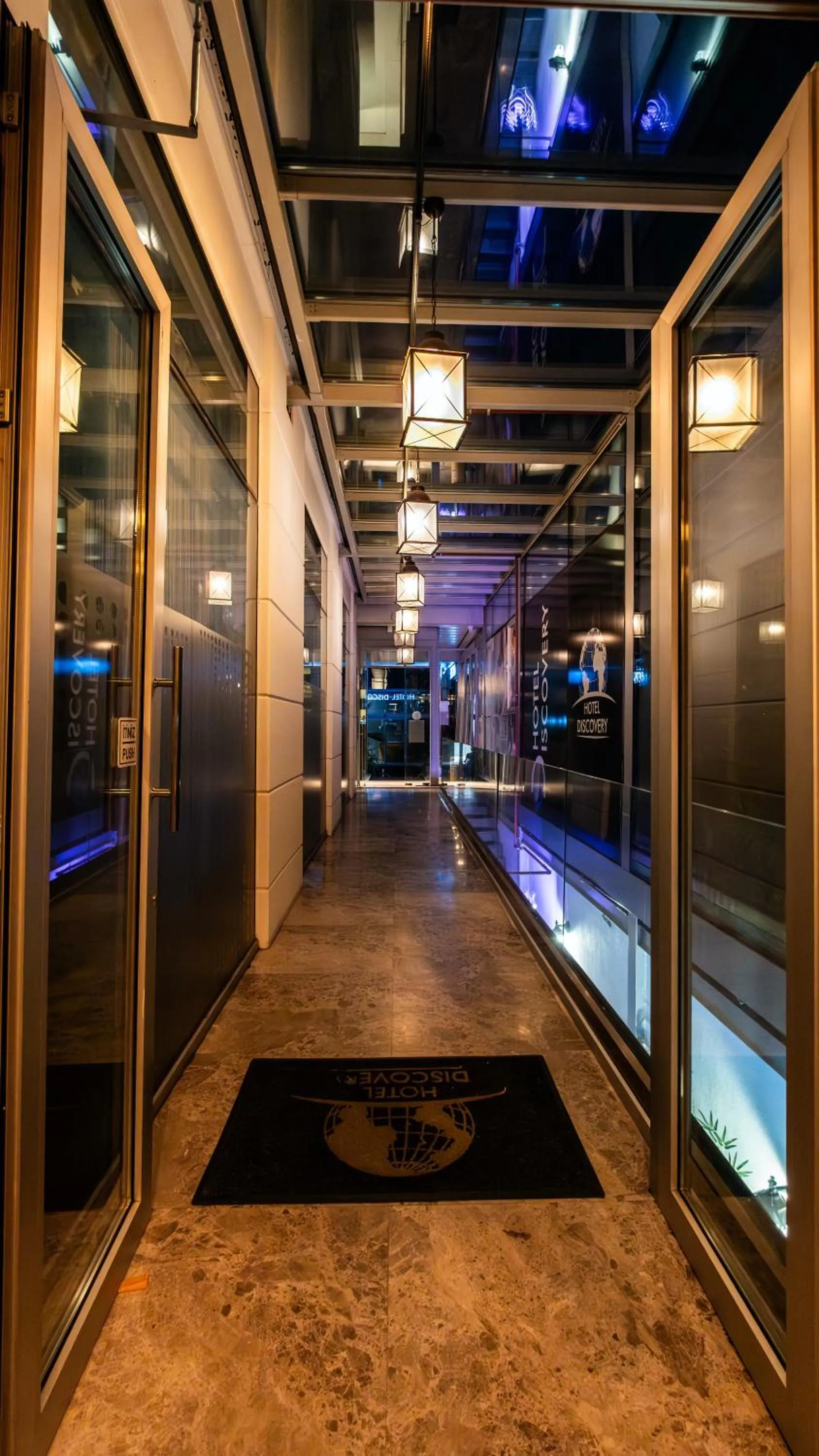 Night in Discovery Hotel