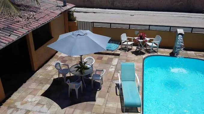 Pool view in Pousada Clarice Suítes