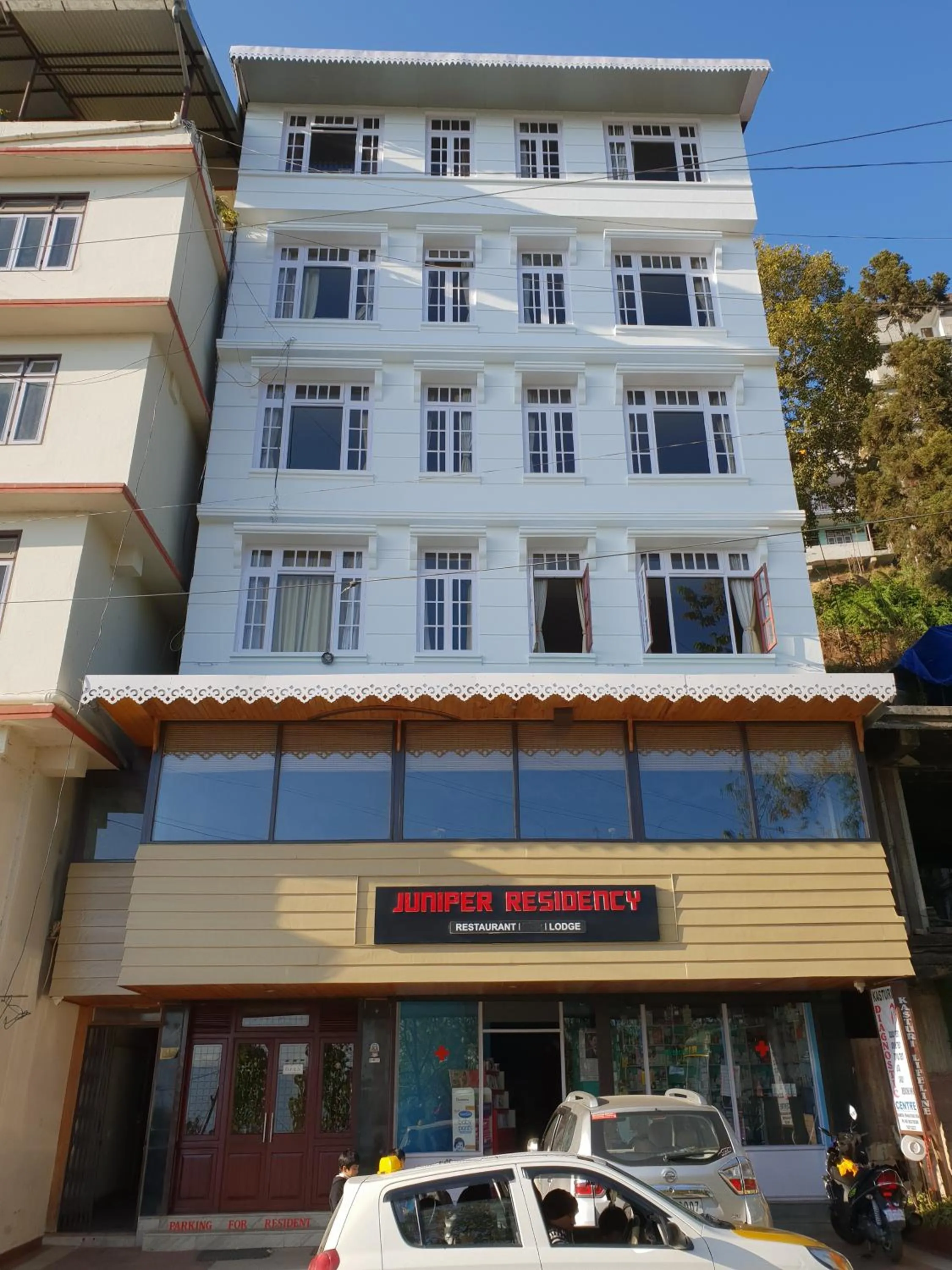 Facade/entrance in Juniper Residency Hotel