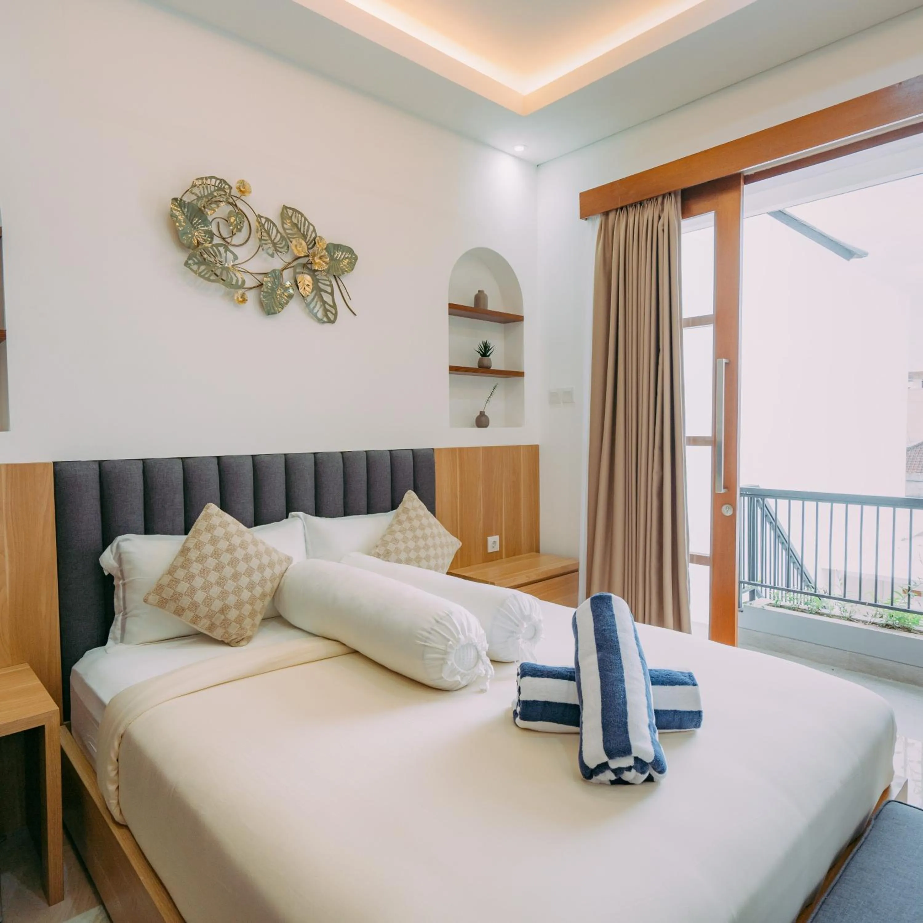 Bedroom, Bed in The Lavana Nakula Villa Kuta Sunset