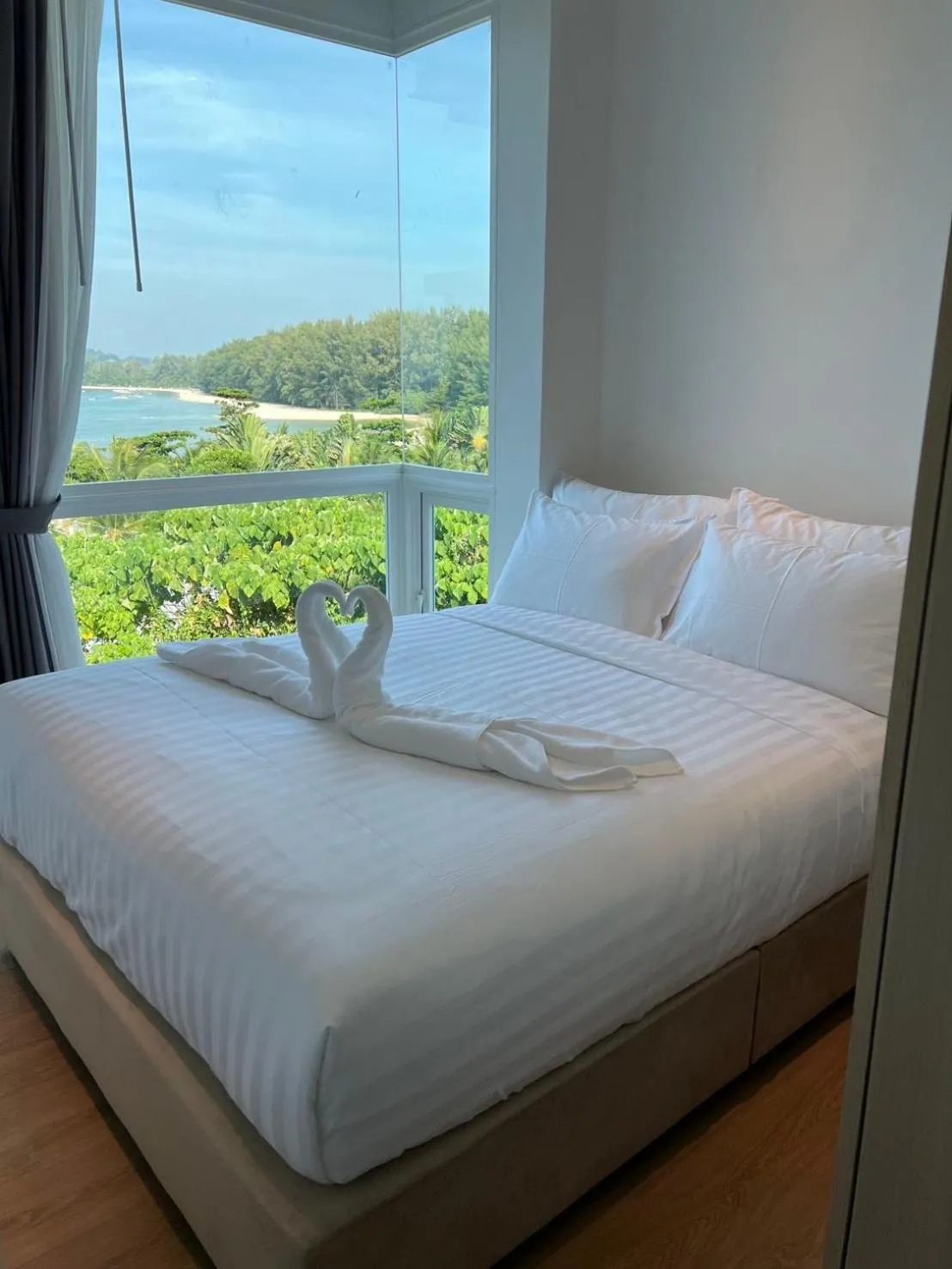 Bedroom, Bed in Beachfront Bliss at Naiyang Phuket by ALPHATEL