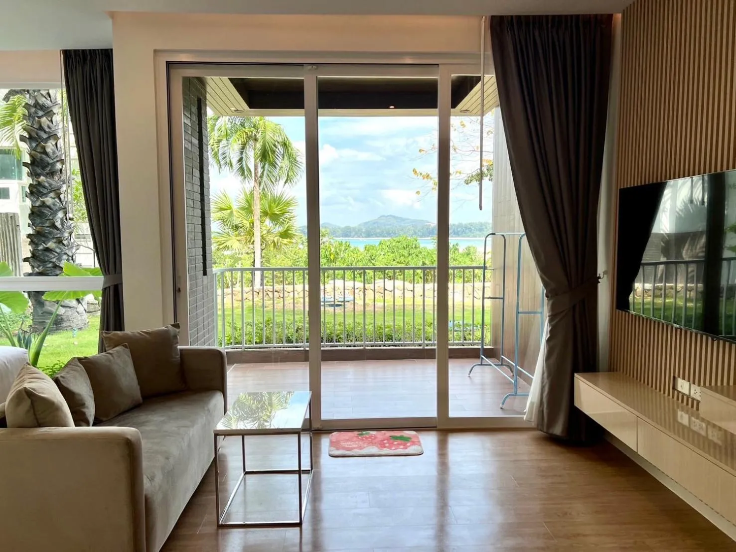 Balcony/Terrace in Beachfront Bliss at Naiyang Phuket by ALPHATEL