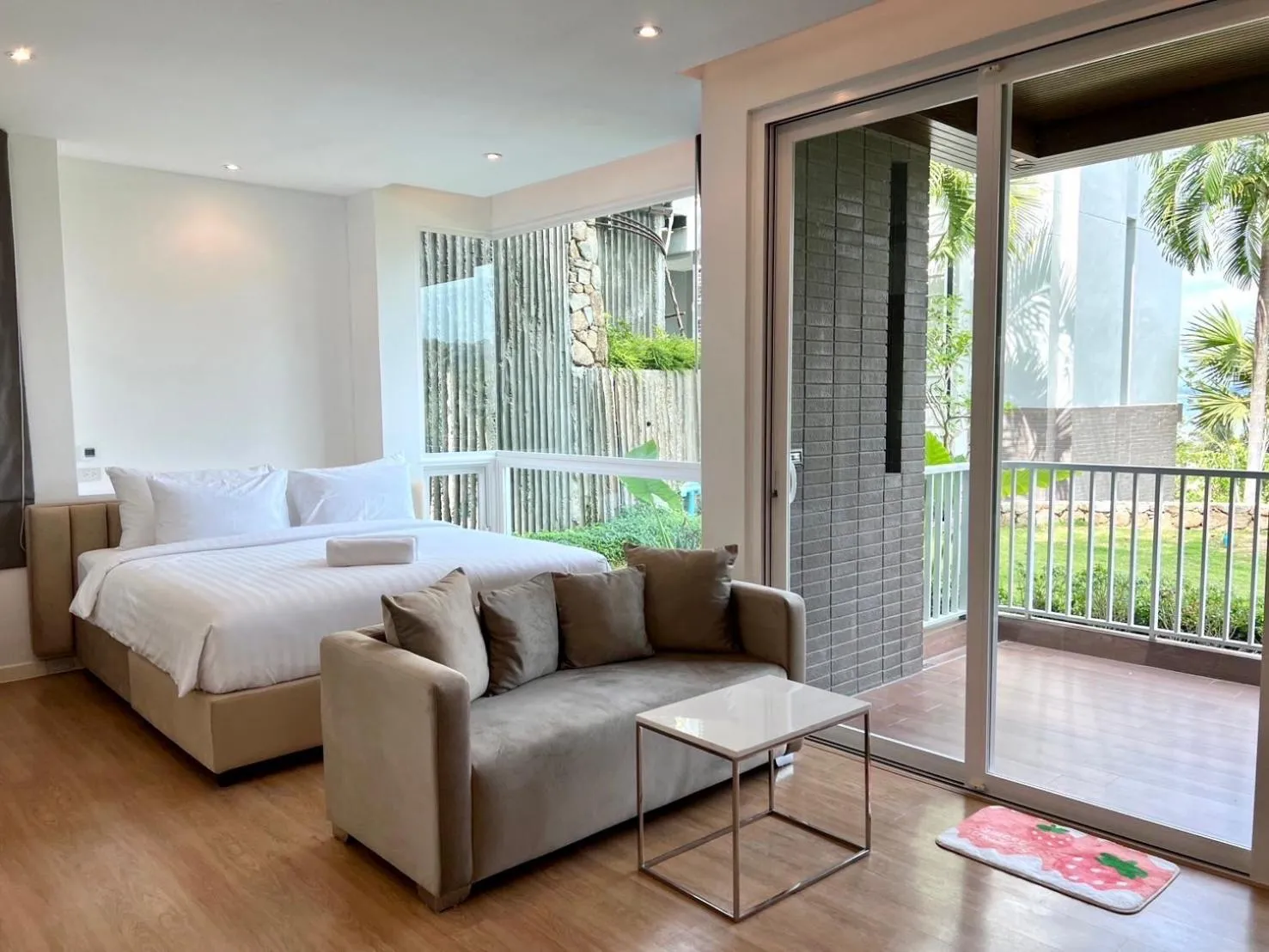 Bedroom, Bed in Beachfront Bliss at Naiyang Phuket by ALPHATEL