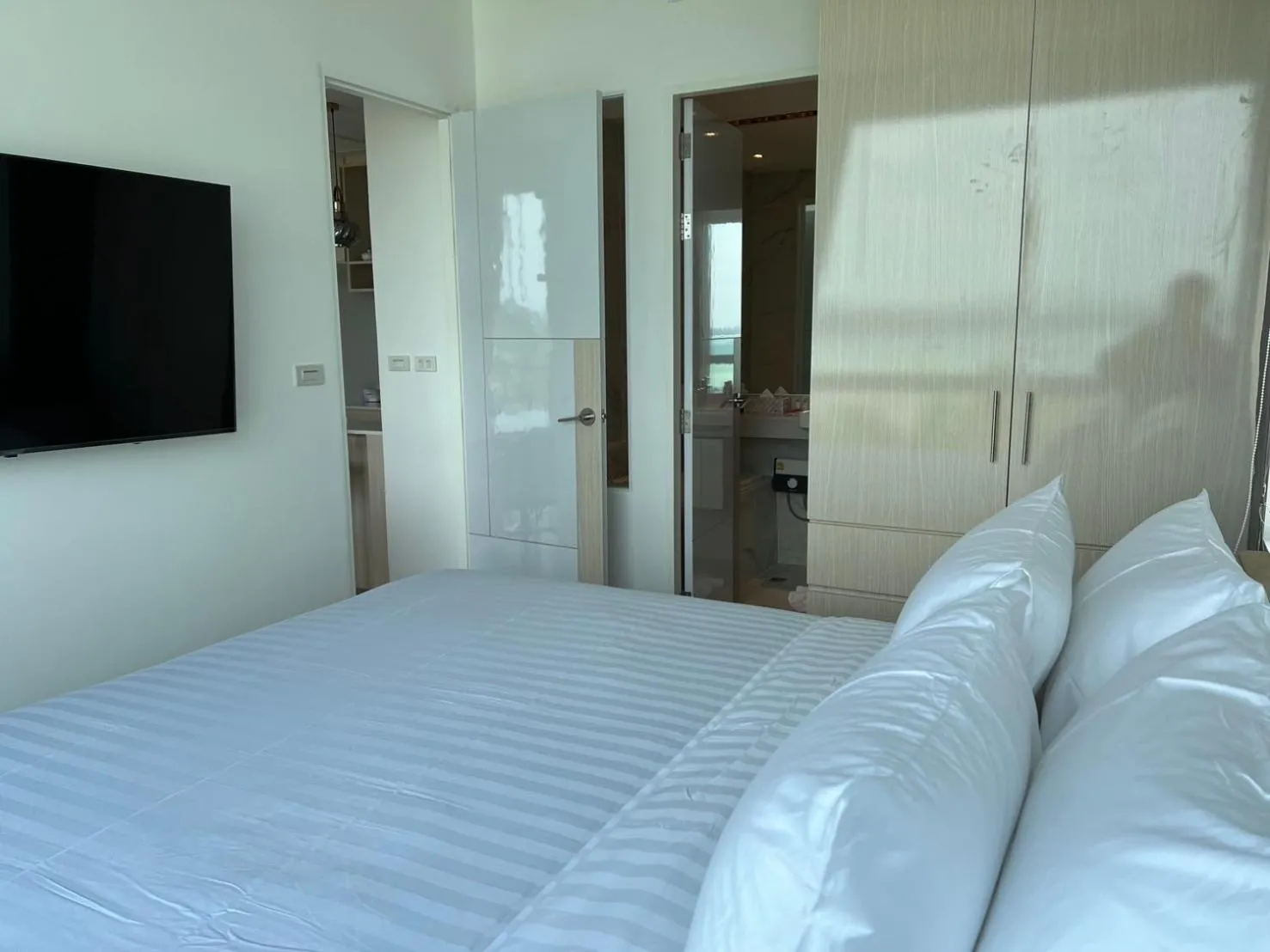 Bedroom, Bed in Beachfront Bliss at Naiyang Phuket by ALPHATEL