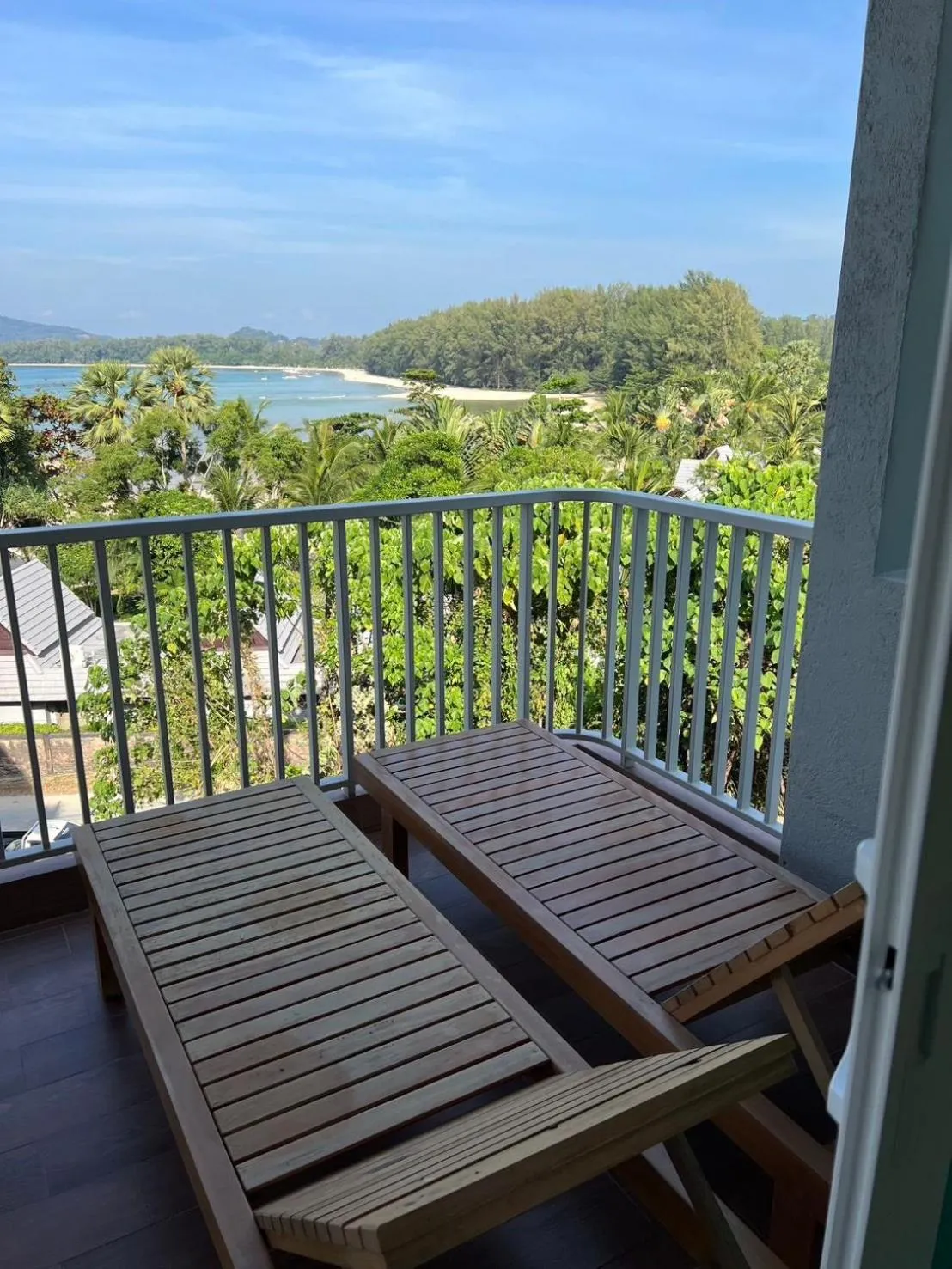 Balcony/Terrace in Beachfront Bliss at Naiyang Phuket by ALPHATEL