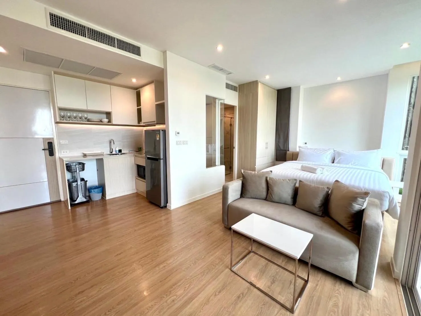 Bedroom, Bed in Beachfront Bliss at Naiyang Phuket by ALPHATEL