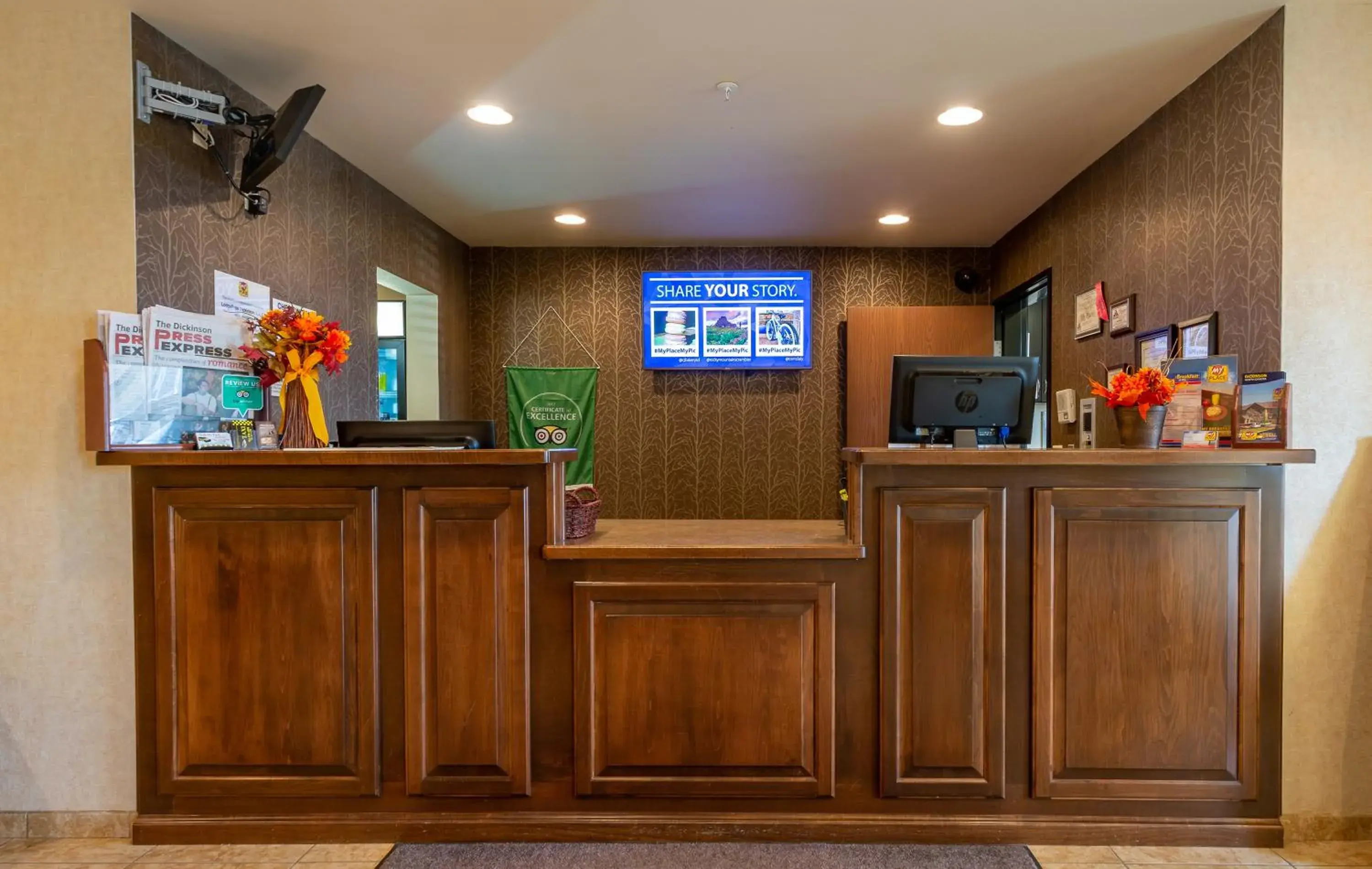 Lobby or reception in My Place Hotel-Dickinson, ND Lobby or reception in My Place Hotel-Dickinson, ND