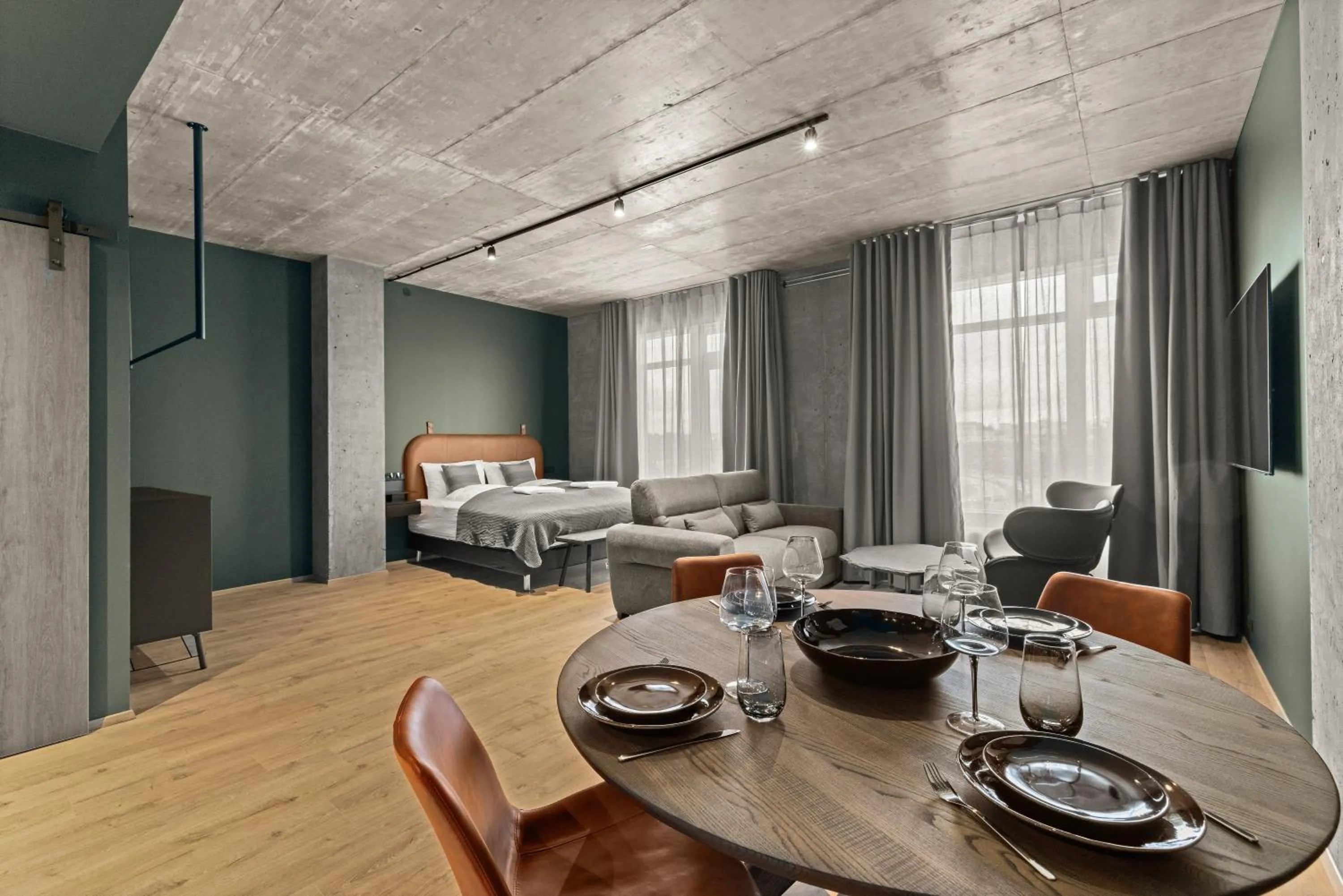 Photo of the whole room, Bed in Aurora Nooks Apartments by Heimaleiga