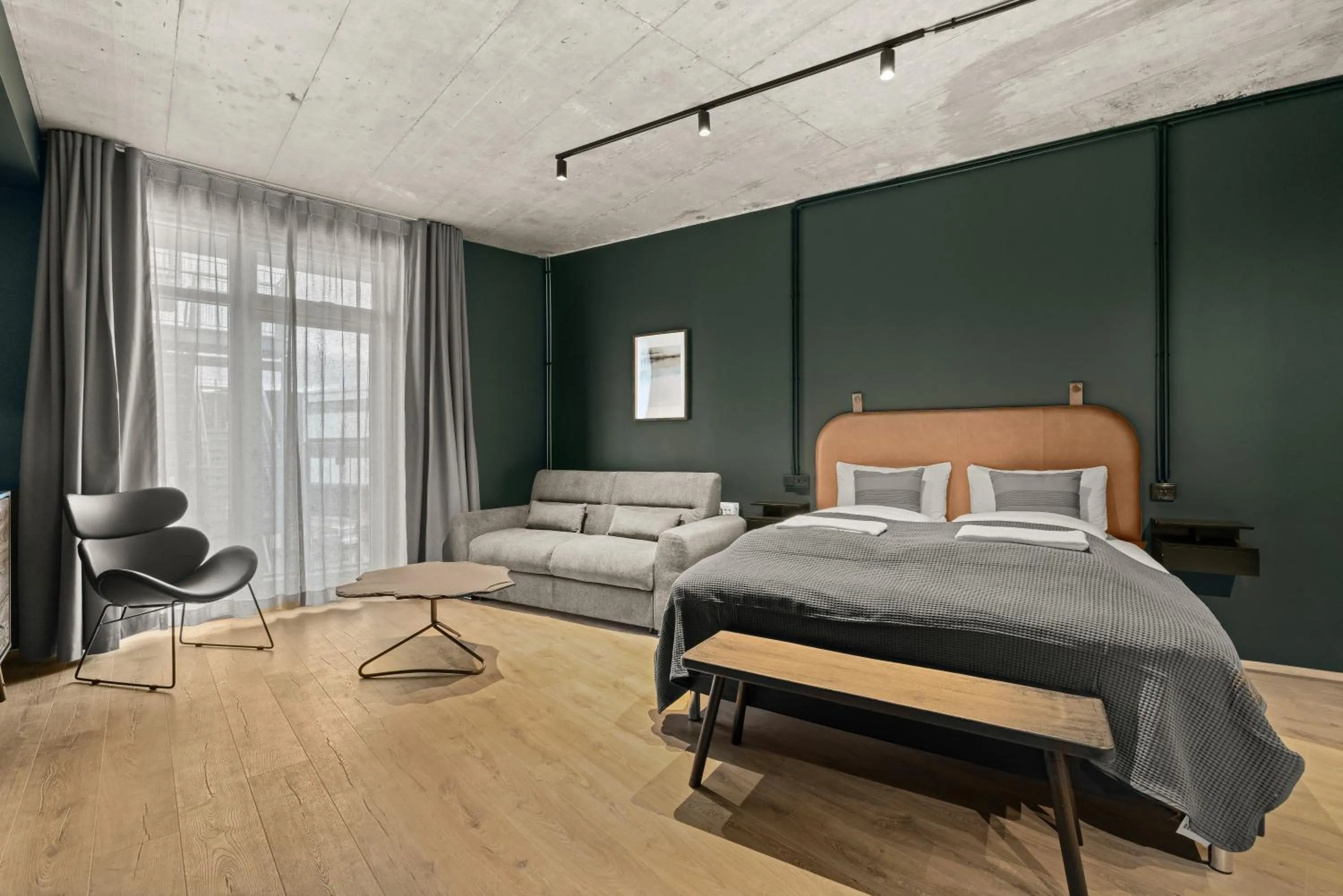 Photo of the whole room, Bed in Aurora Nooks Apartments by Heimaleiga