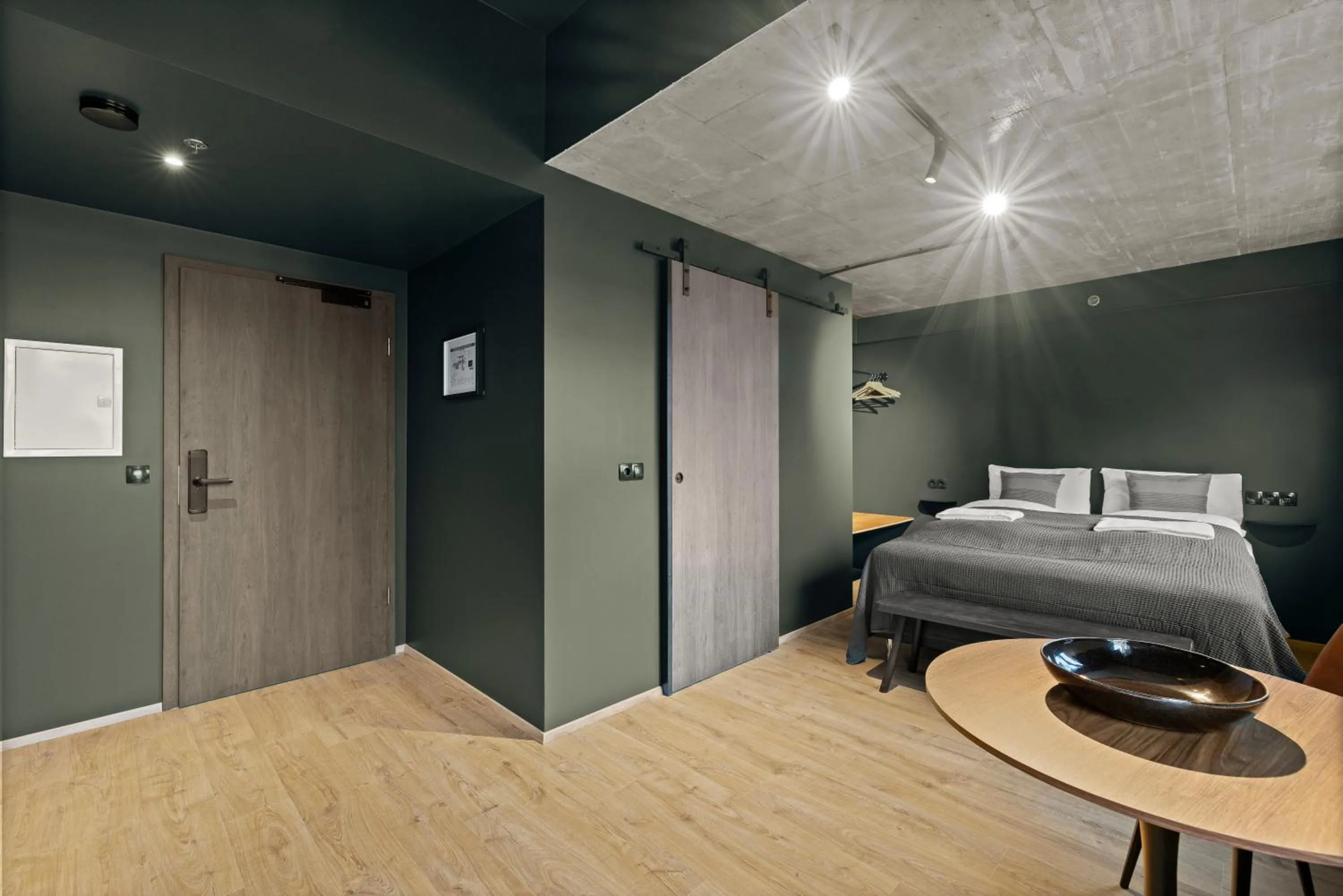 Bed in Aurora Nooks Apartments by Heimaleiga