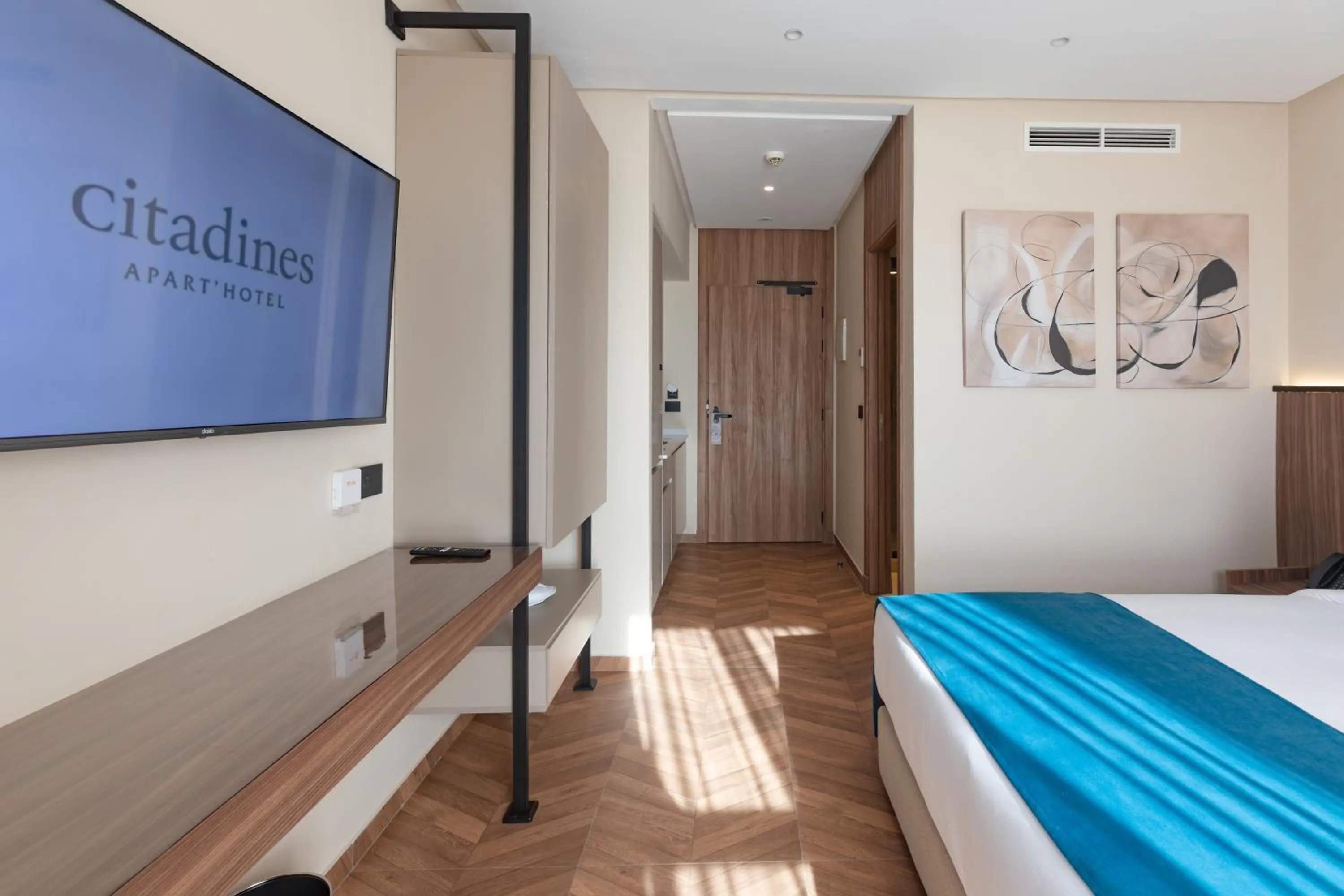 Bed in Citadines Almaz Aparthotel Casablanca