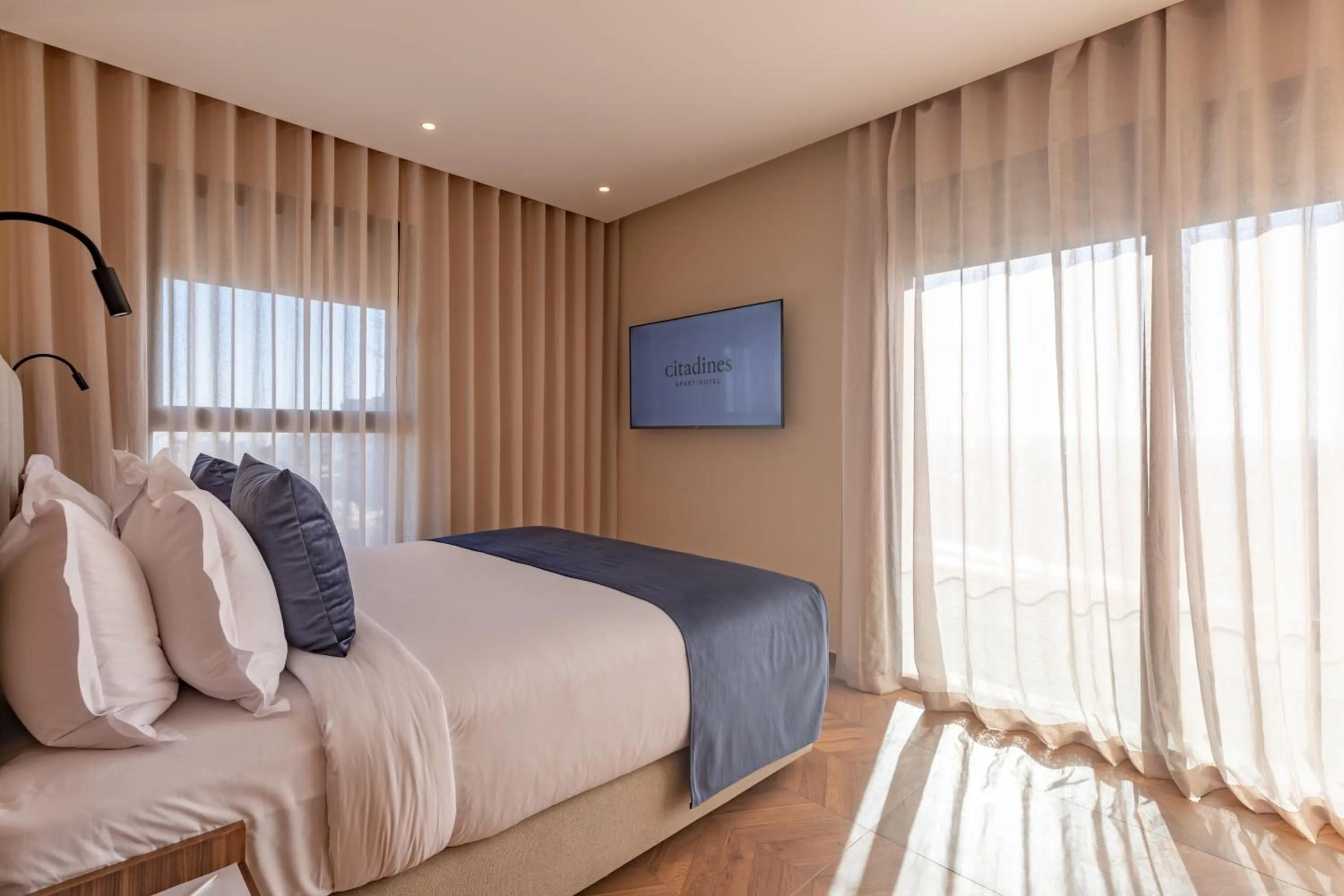 Bed in Citadines Almaz Aparthotel Casablanca