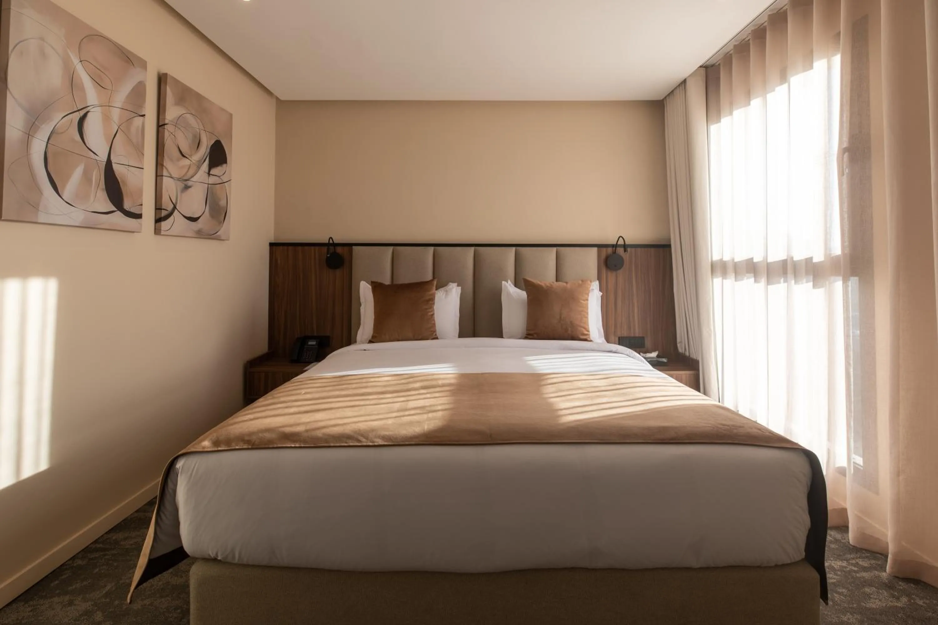 Bed in Citadines Almaz Aparthotel Casablanca